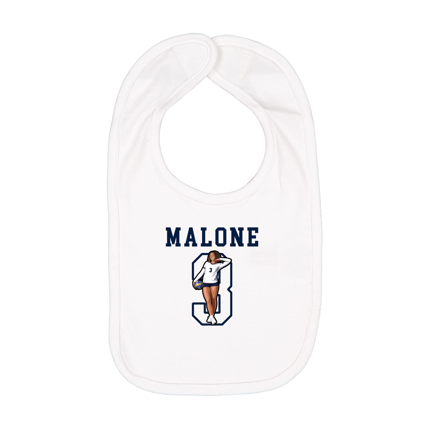 Infant Bib — Shirsey in White