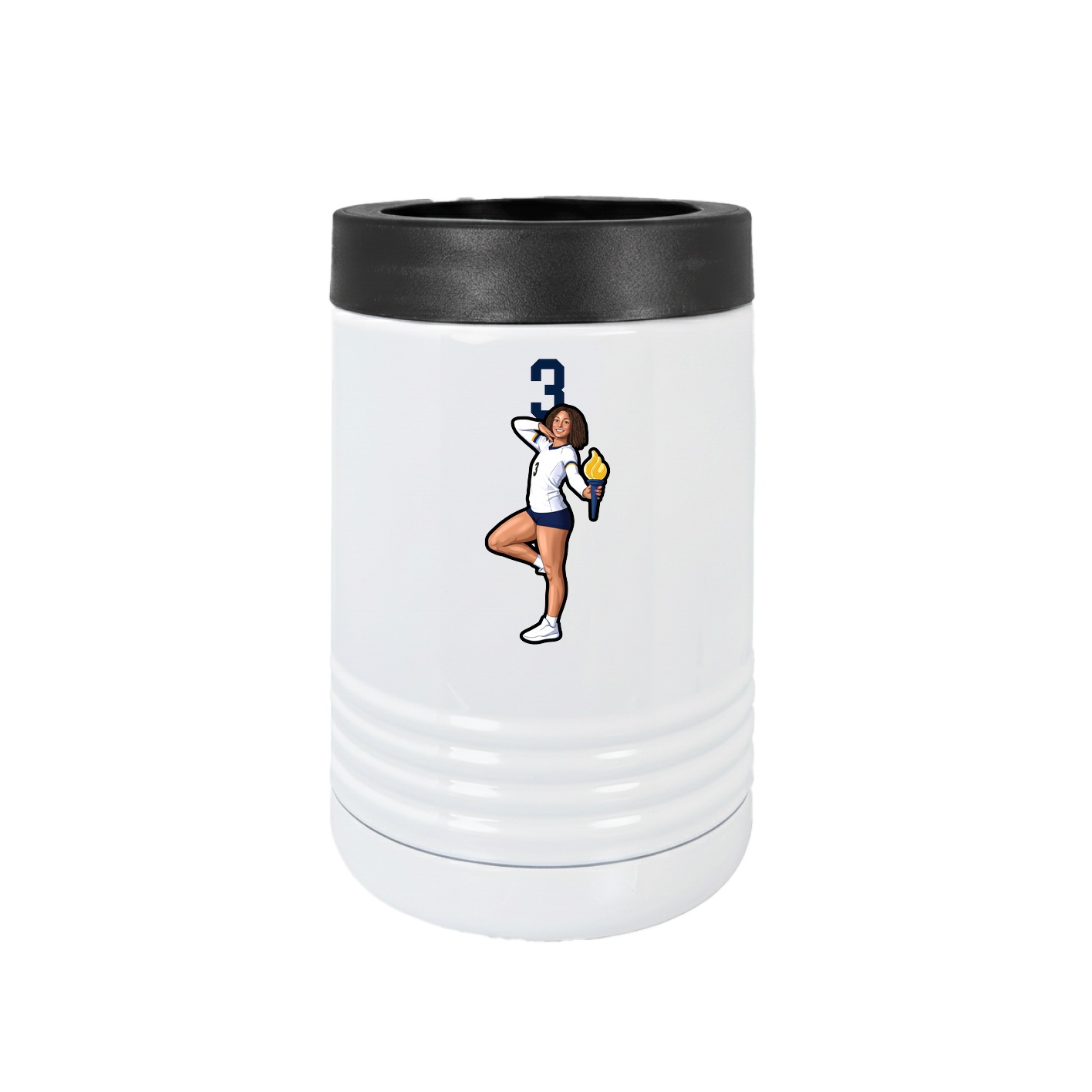 Beverage Holder — Number Top in White