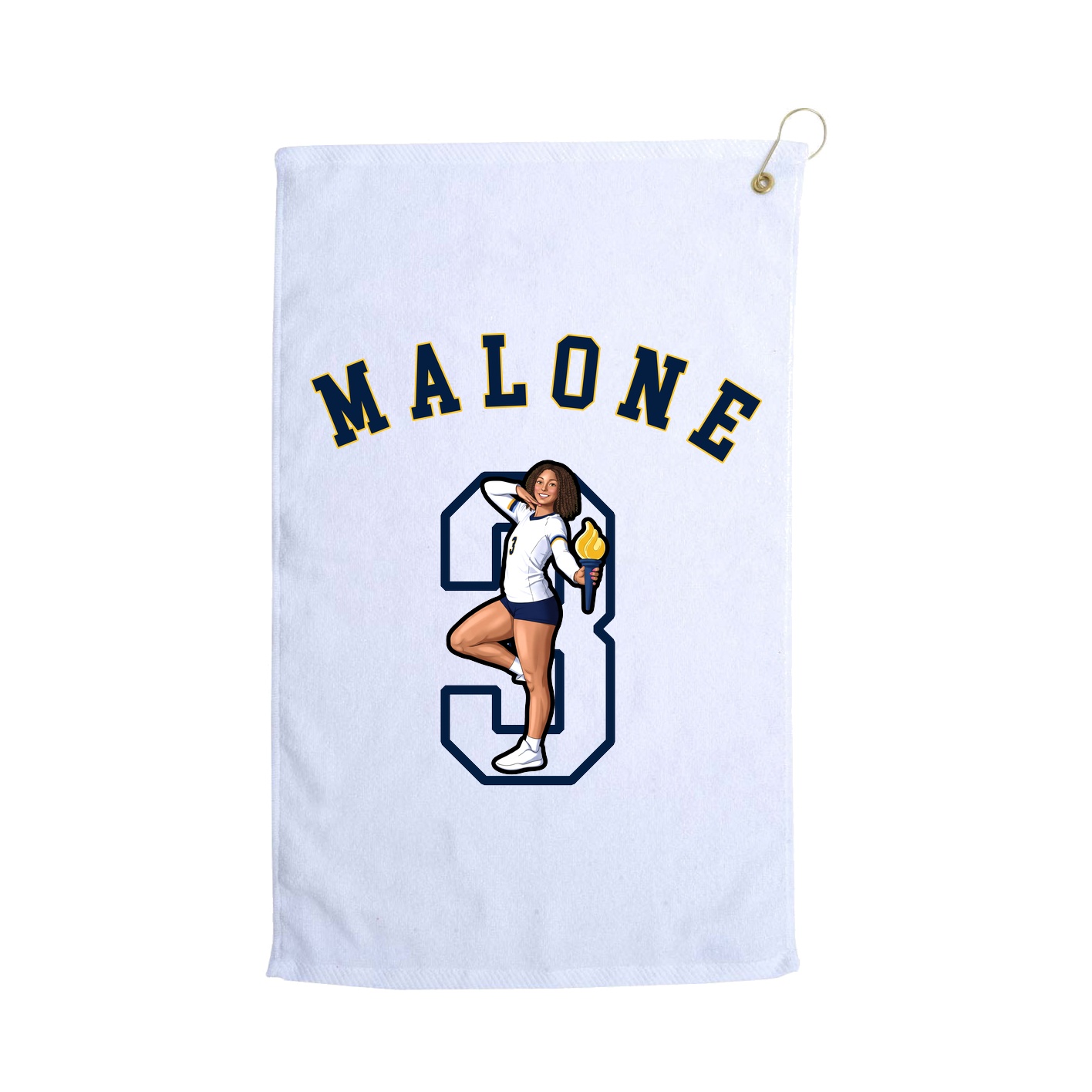 Golf Towel — Shirsey Arch in White