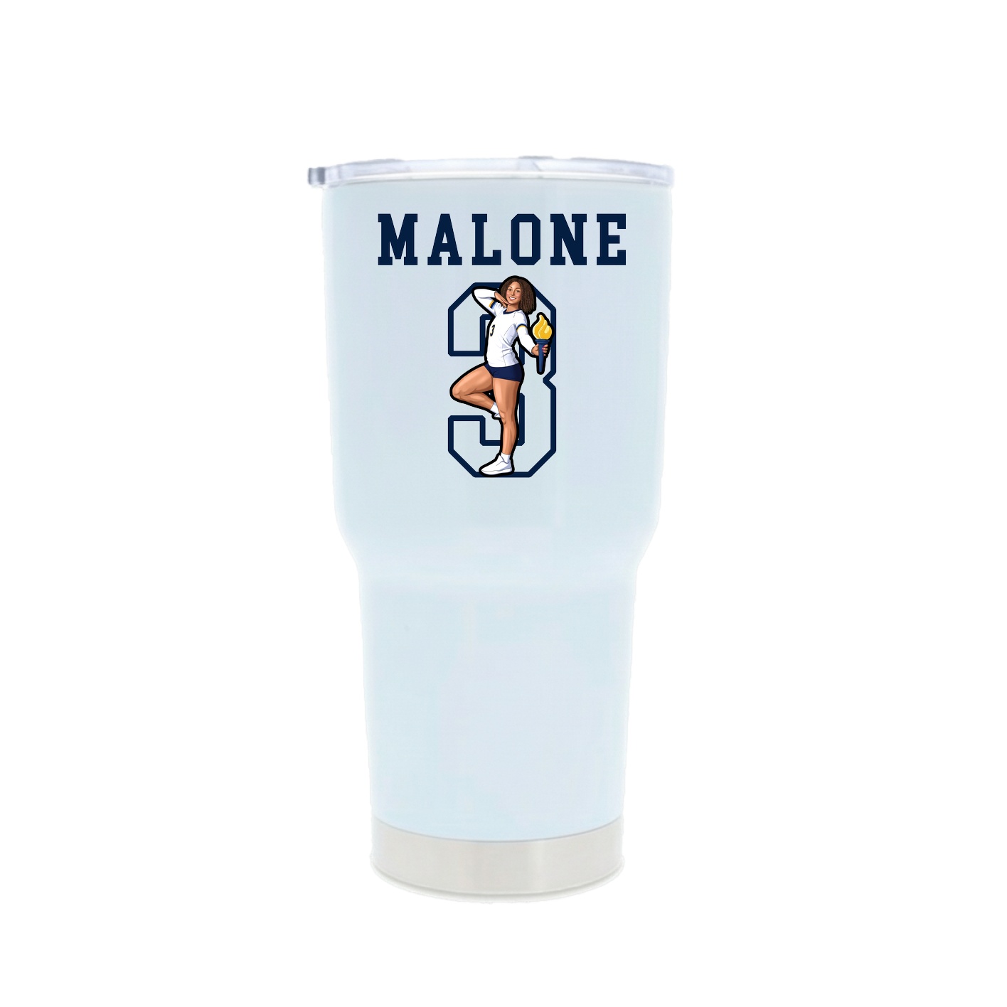 30oz Stainless Steel Tumbler — Shirsey in White