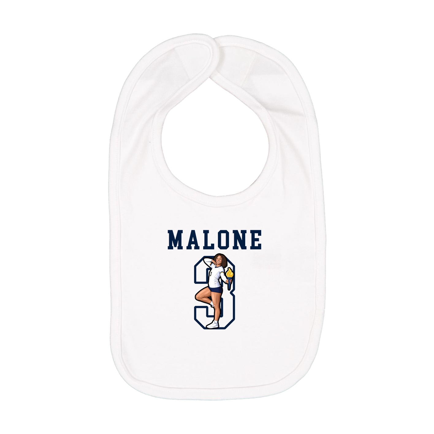 Infant Bib — Shirsey in White