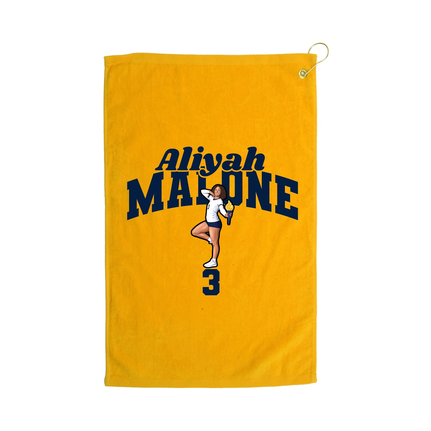 Golf Towel — Signature Arch in Gold
