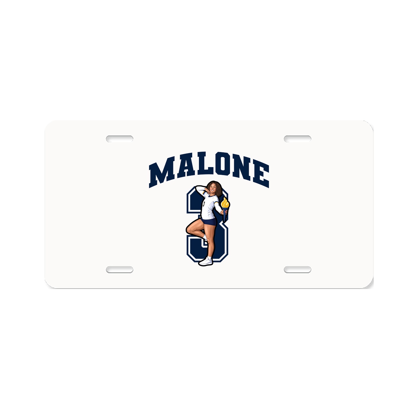 License Plate — Number in Classic