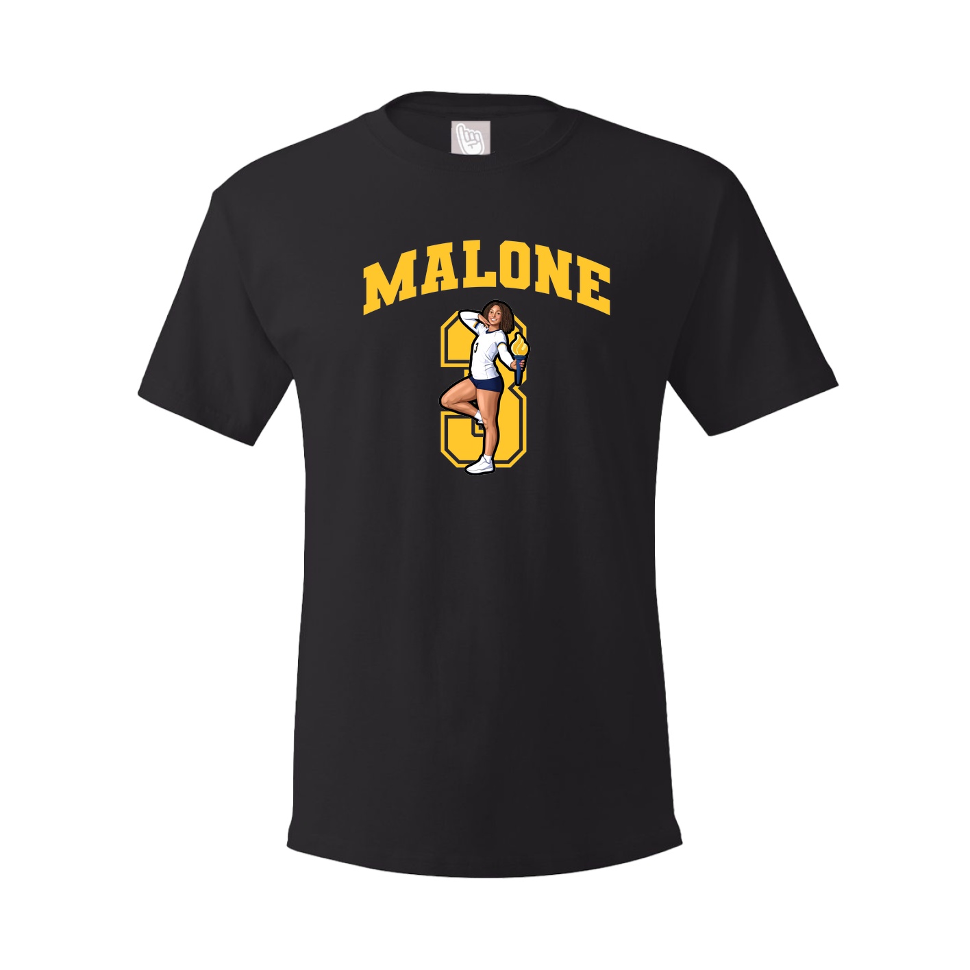 Youth Tee — Number in Black