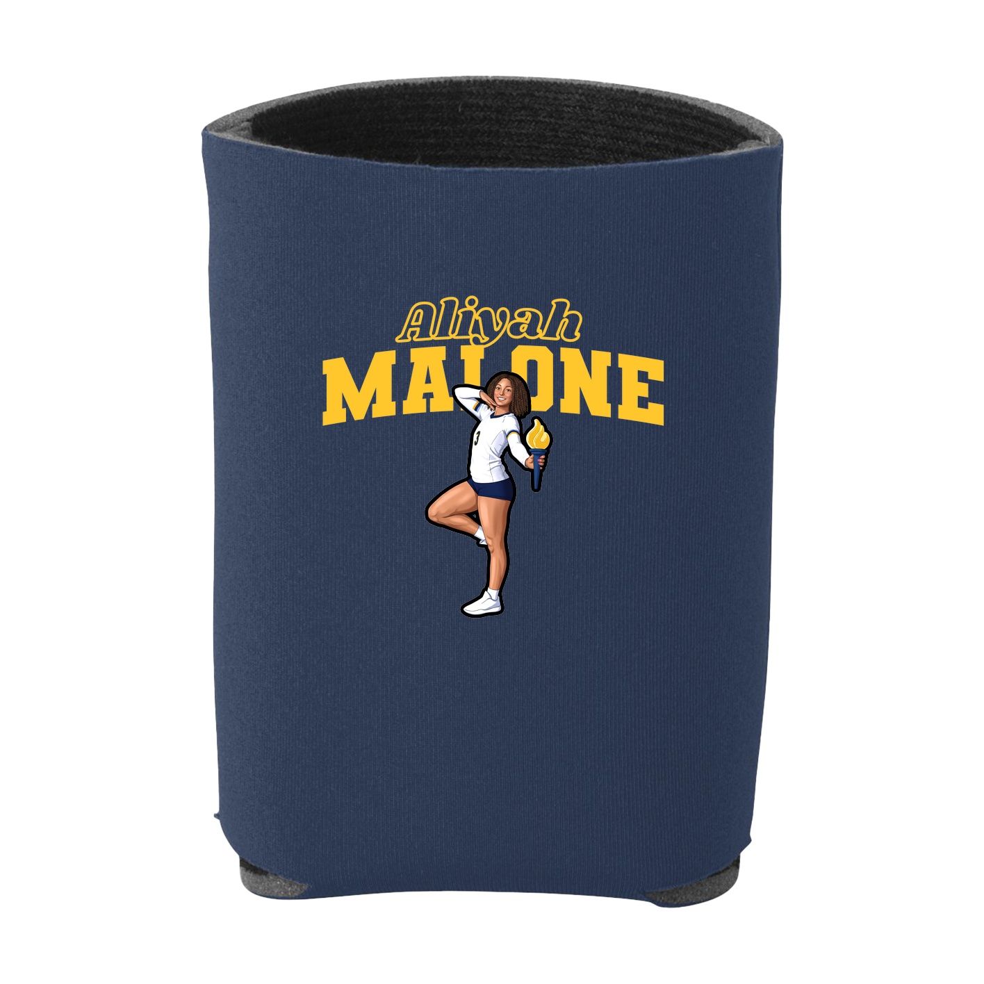 Can Holder — Name Arch in Navy