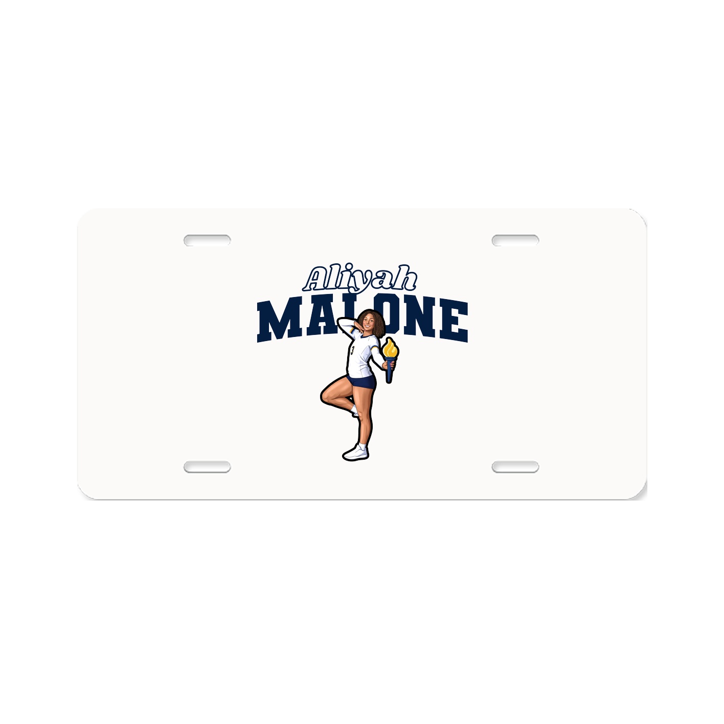 License Plate — Name Arch in Classic