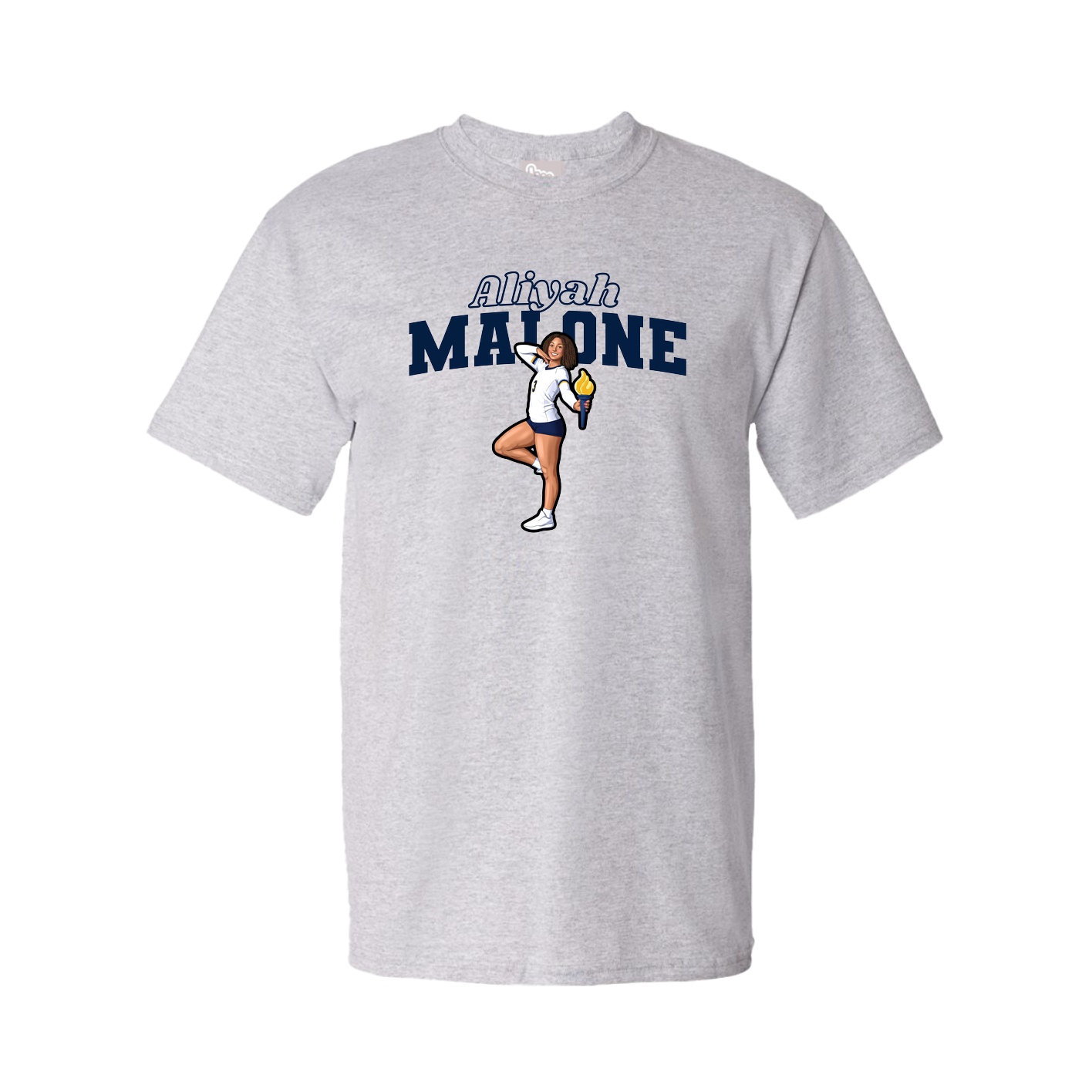 Tee — Name Arch in Grey