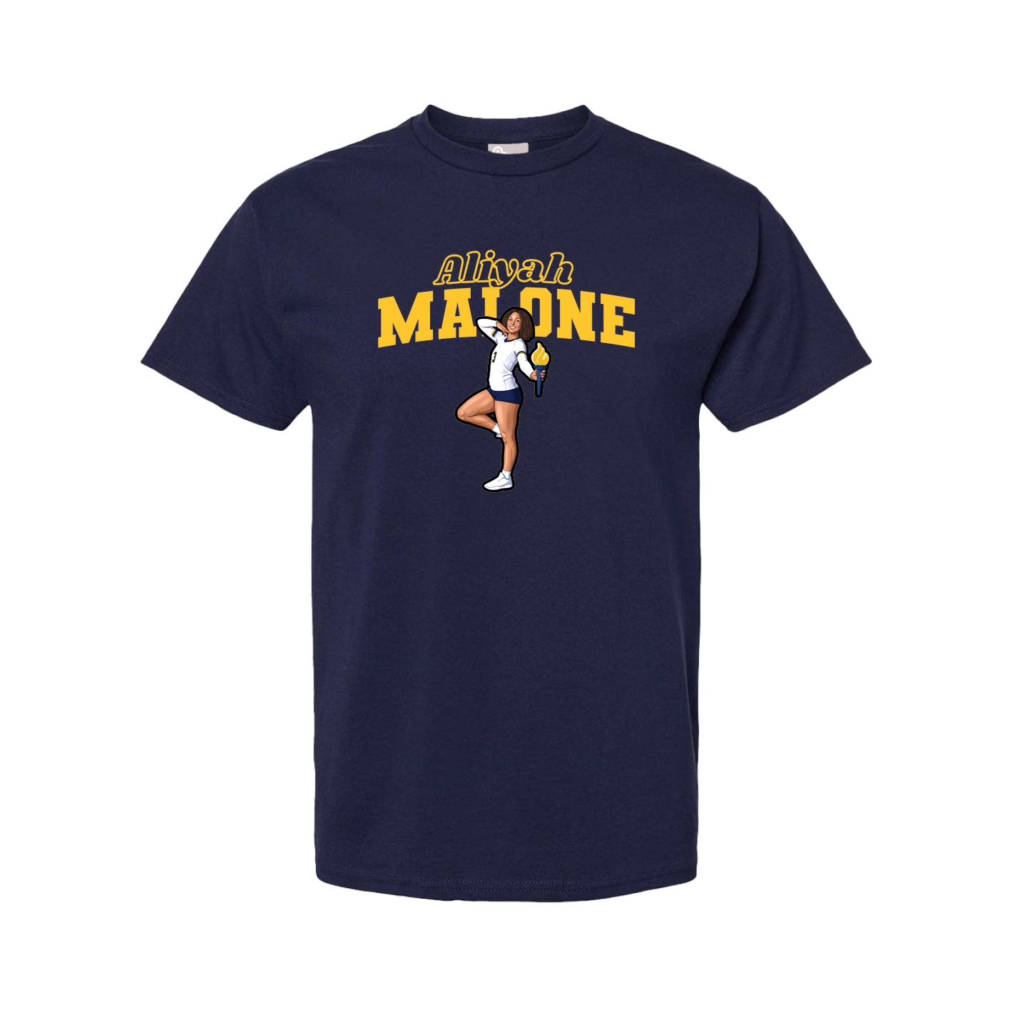 Youth Tee — Name Arch in Navy