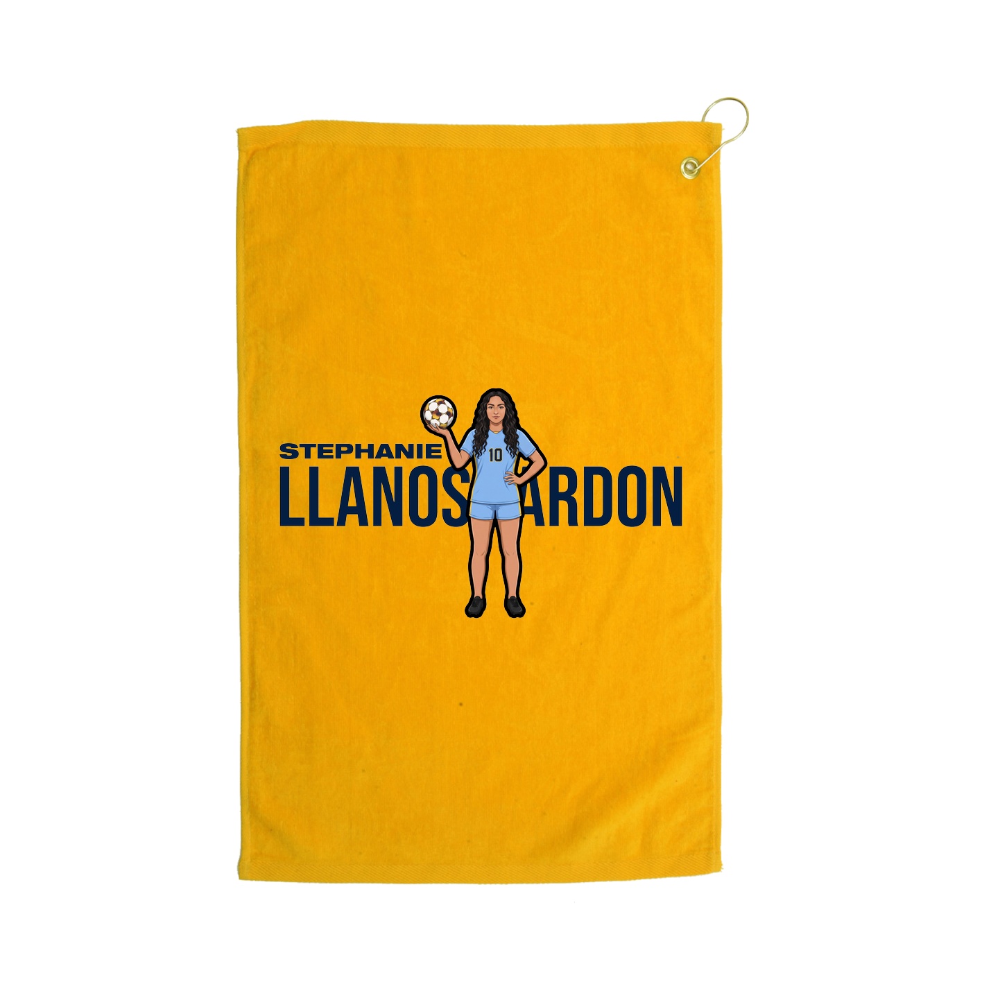 Golf Towel — Player Name in Gold