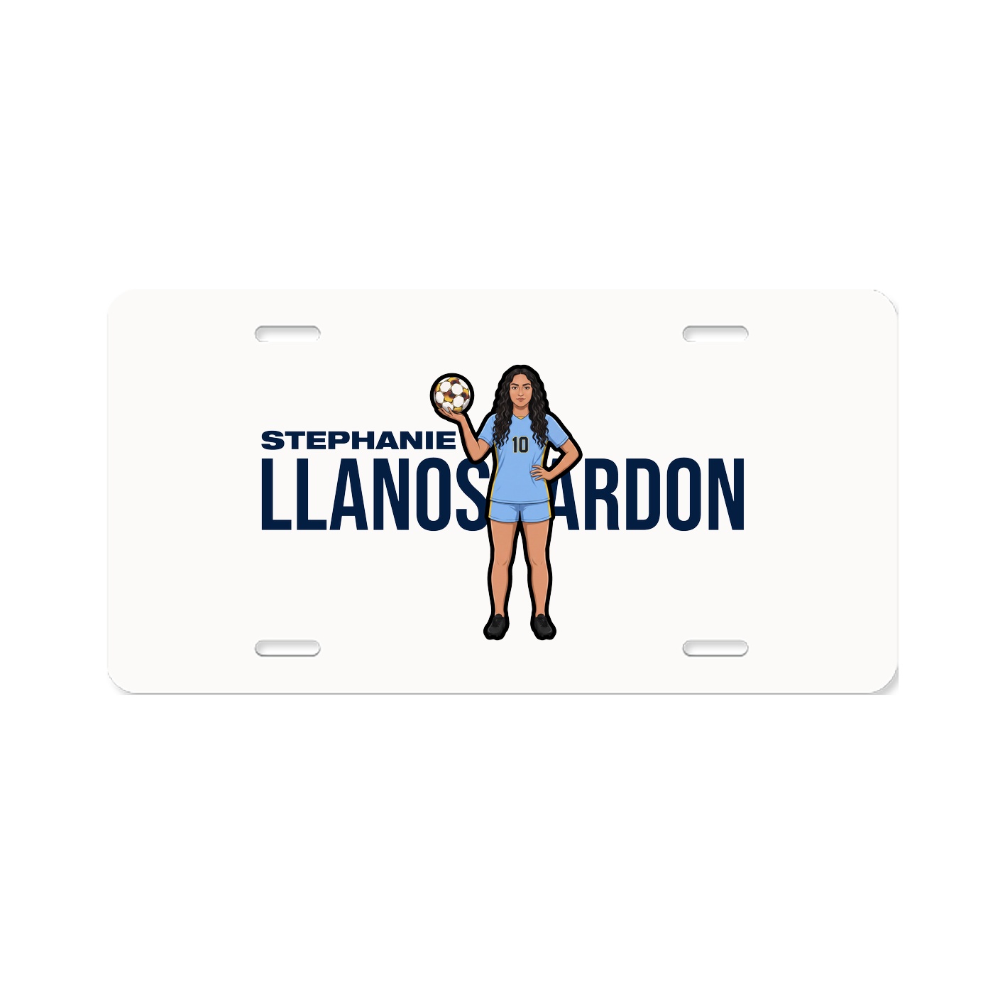 License Plate — Player Name in Classic