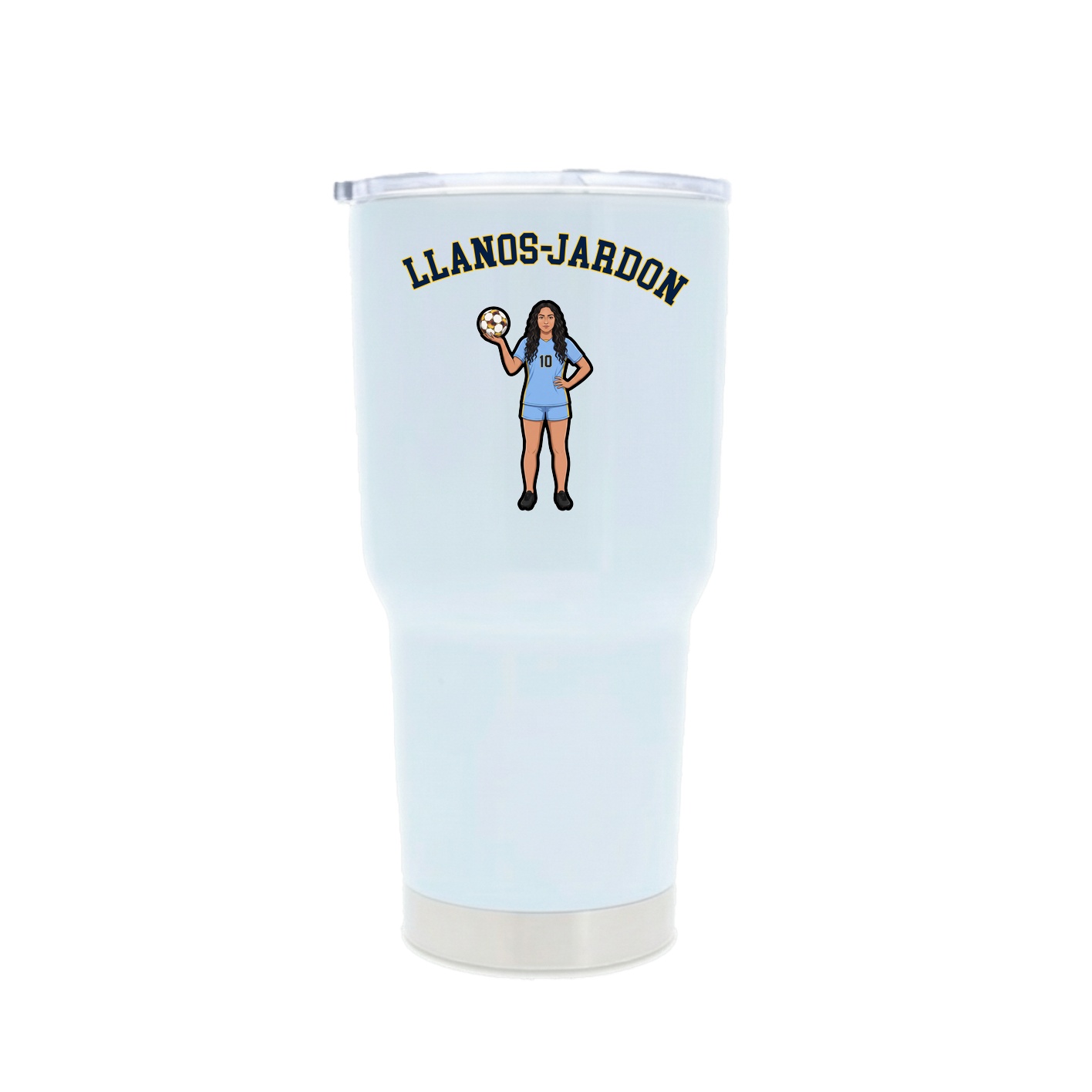 30oz Stainless Steel Tumbler — Shirsey Arch in White