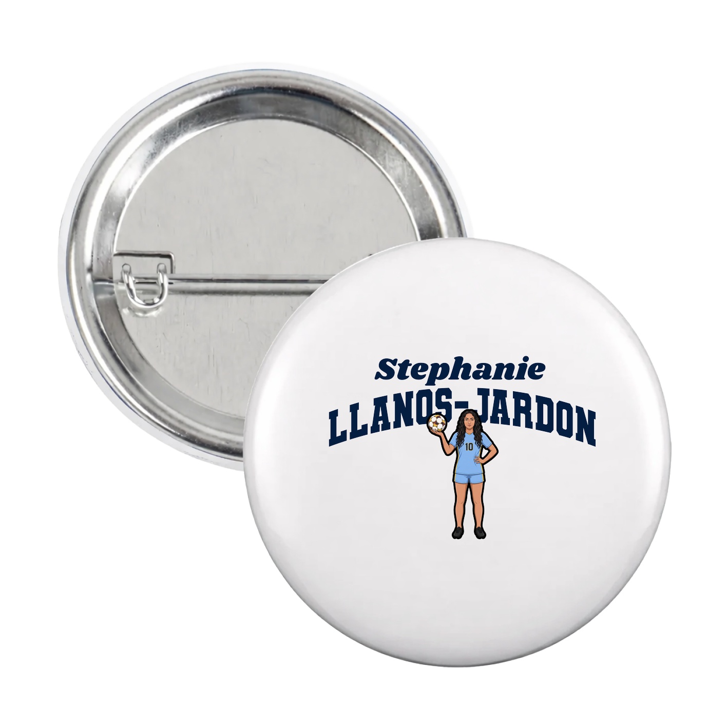 Game Day Button — Signature Arch in White