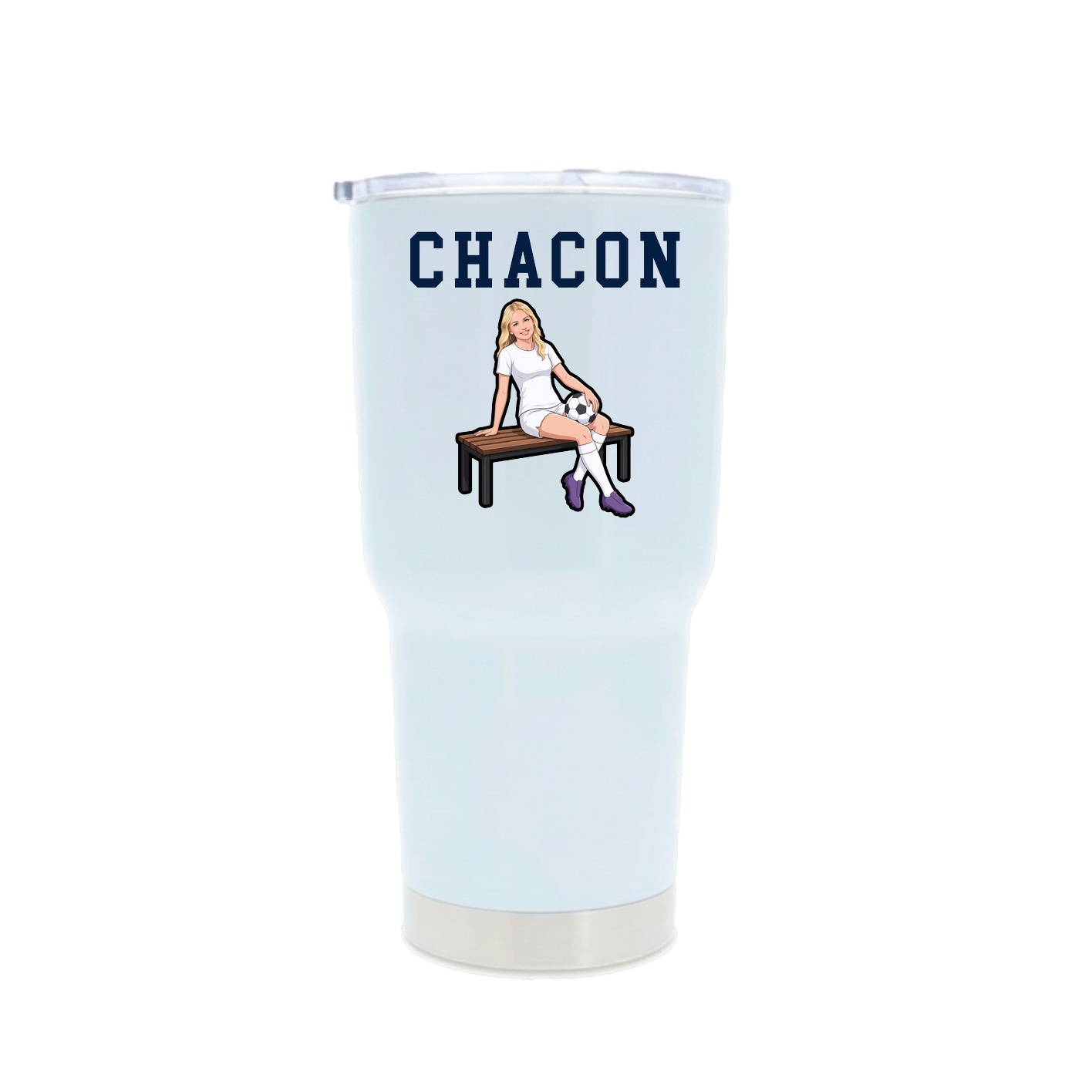 30oz Stainless Steel Tumbler — Shirsey in White