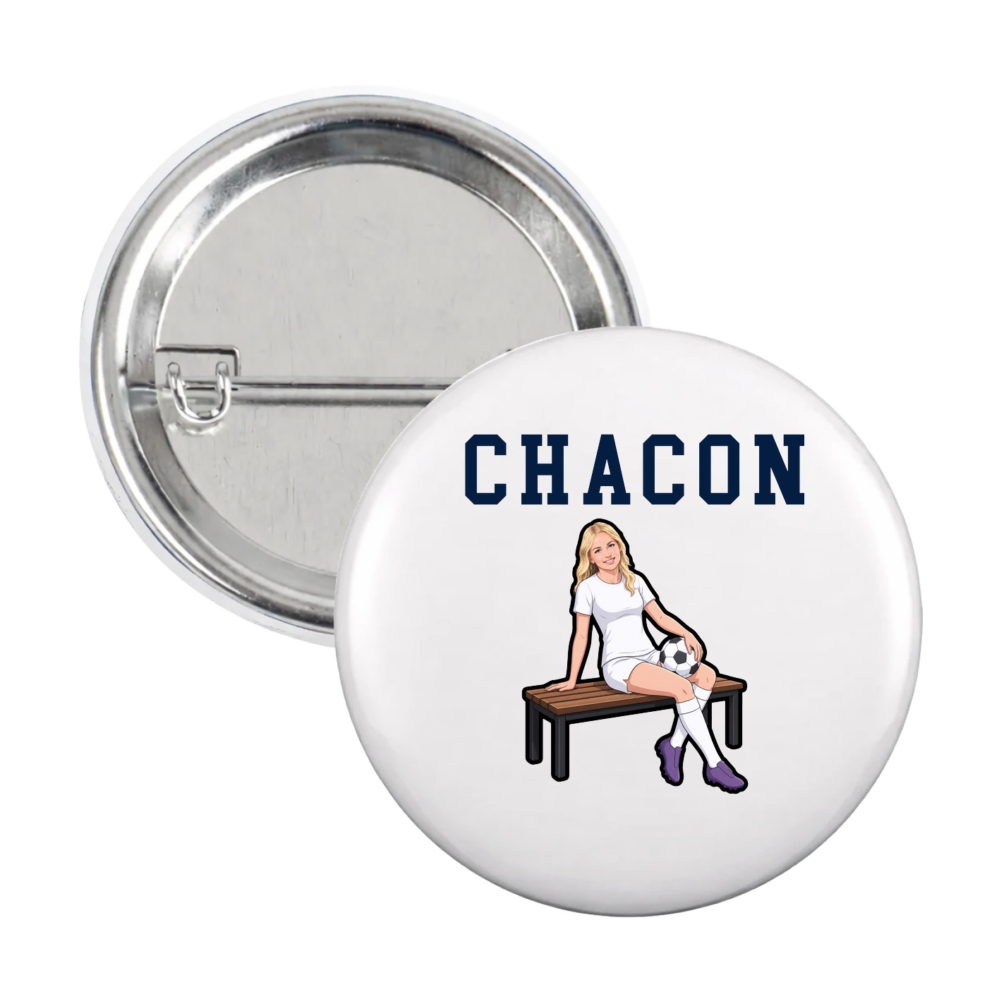 Game Day Button — Shirsey in White