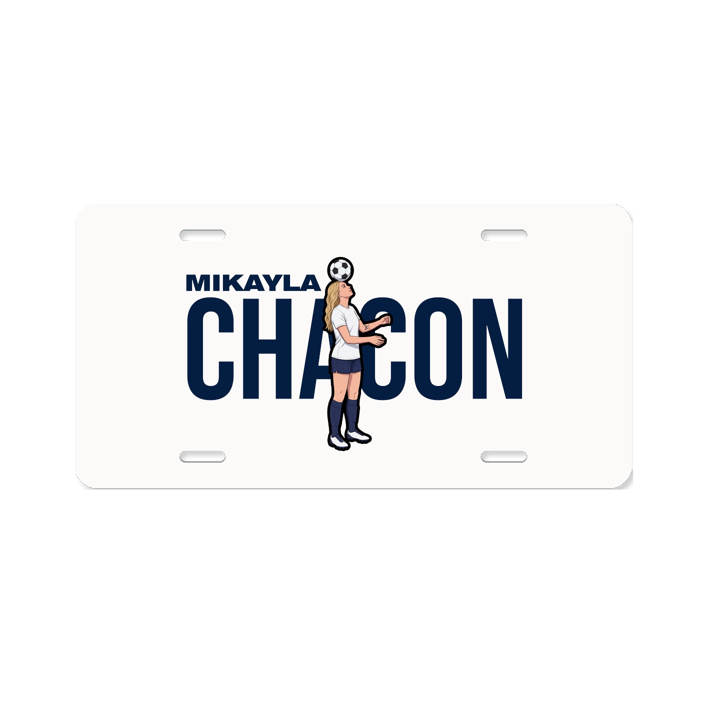 License Plate — Player Name in Classic
