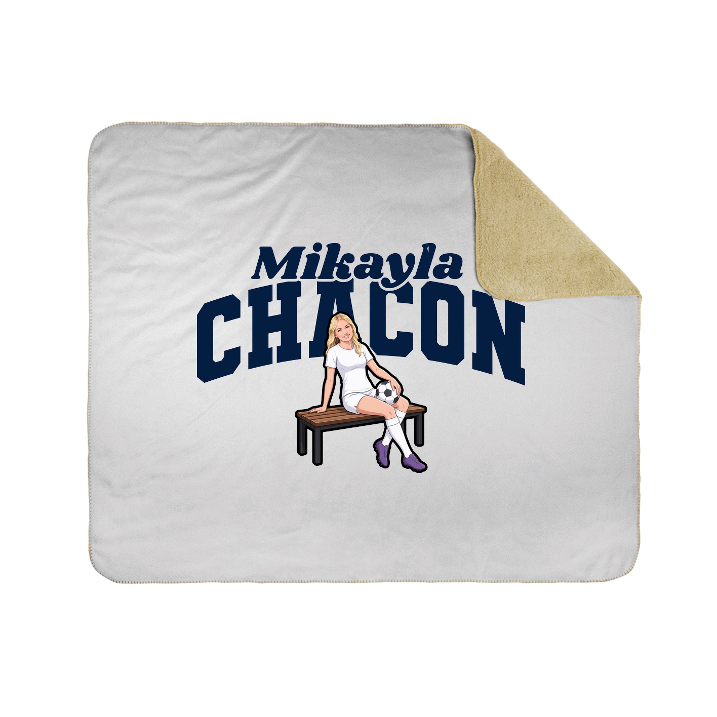 Throw Blanket — Signature Arch in White