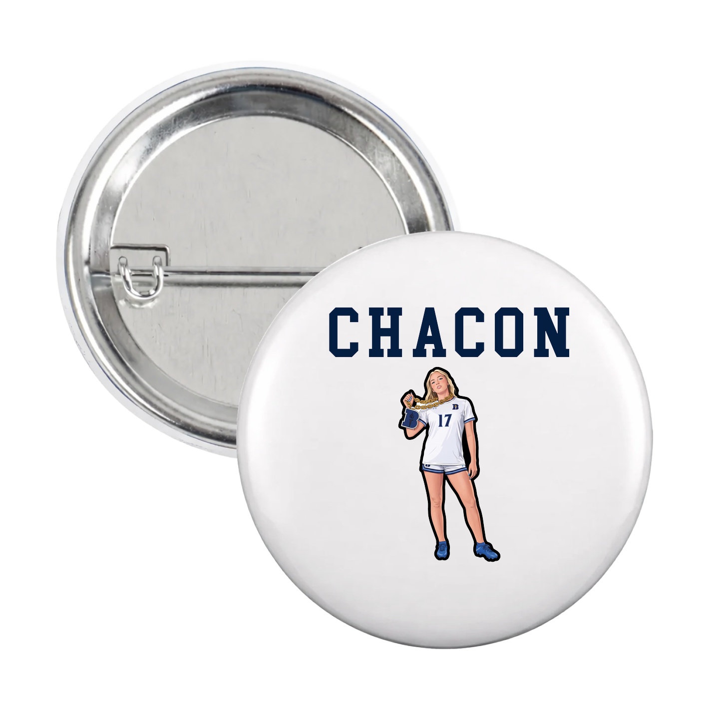 Game Day Button — Shirsey in White