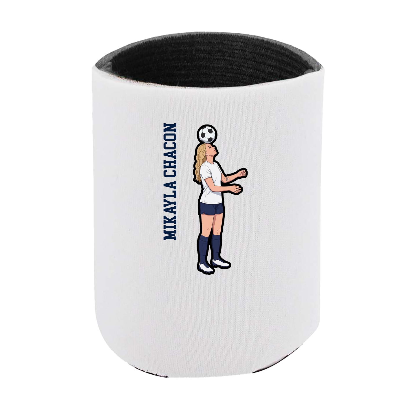 Can Holder — Name Vertical in White