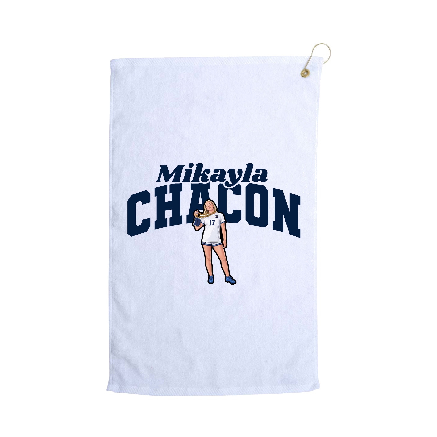 Golf Towel — Signature Arch in White