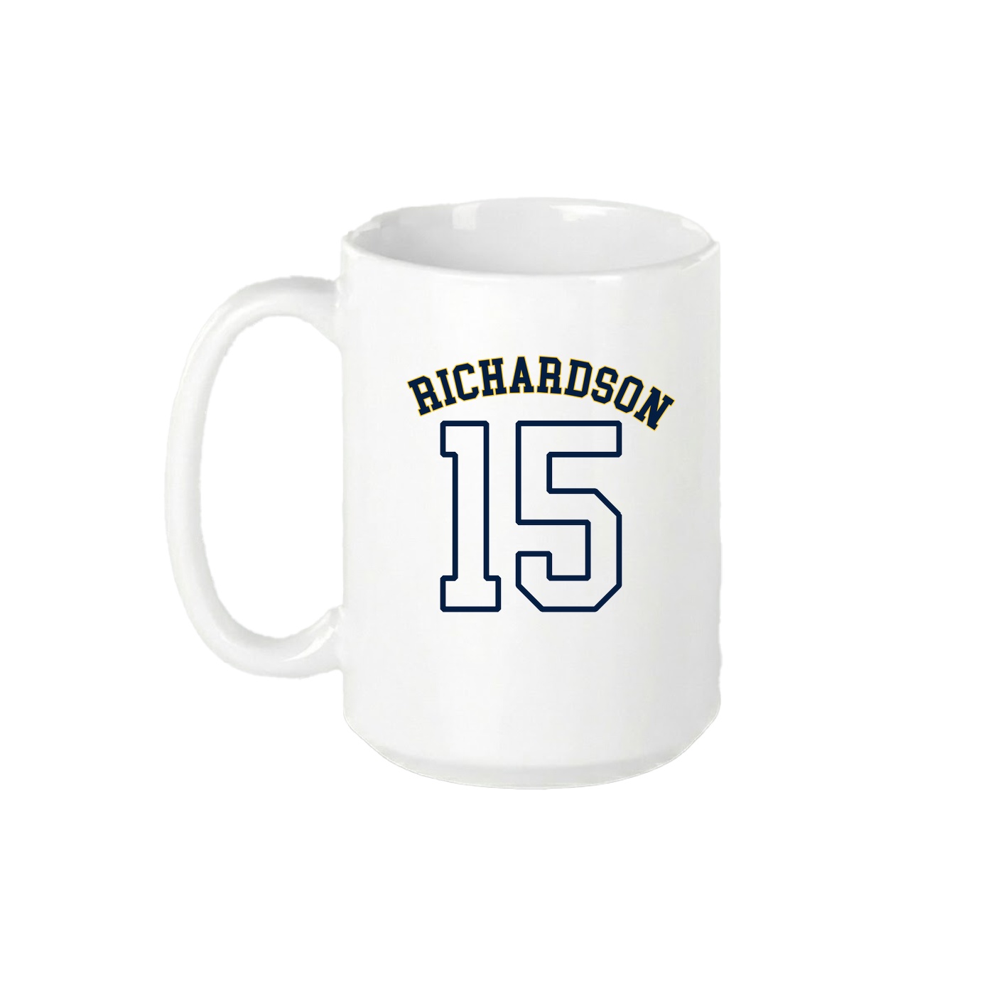15oz Coffee Mug — Shirsey Arch in White