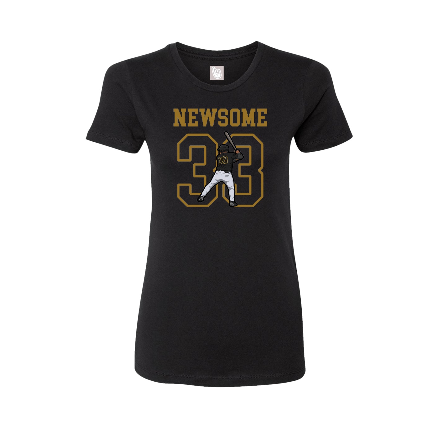 Fitted Women's Tee — Shirsey in Black