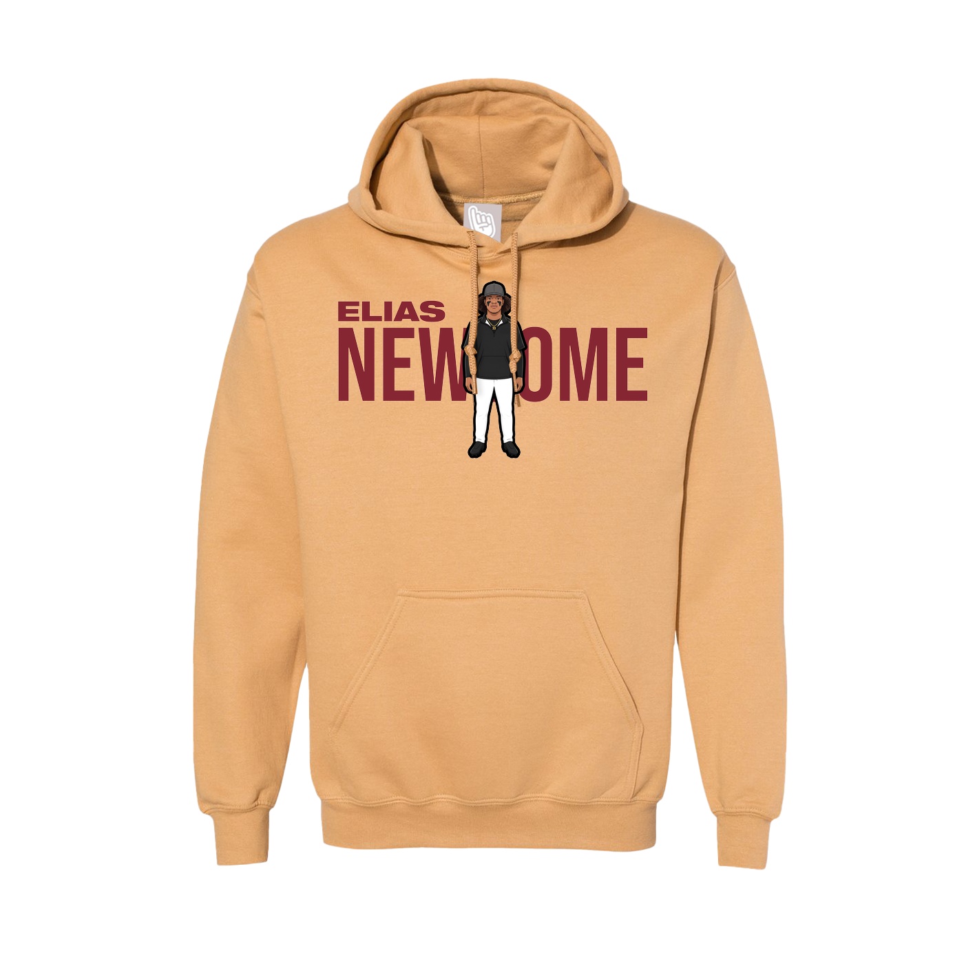 Hoodie — Player Name in Vegas Gold