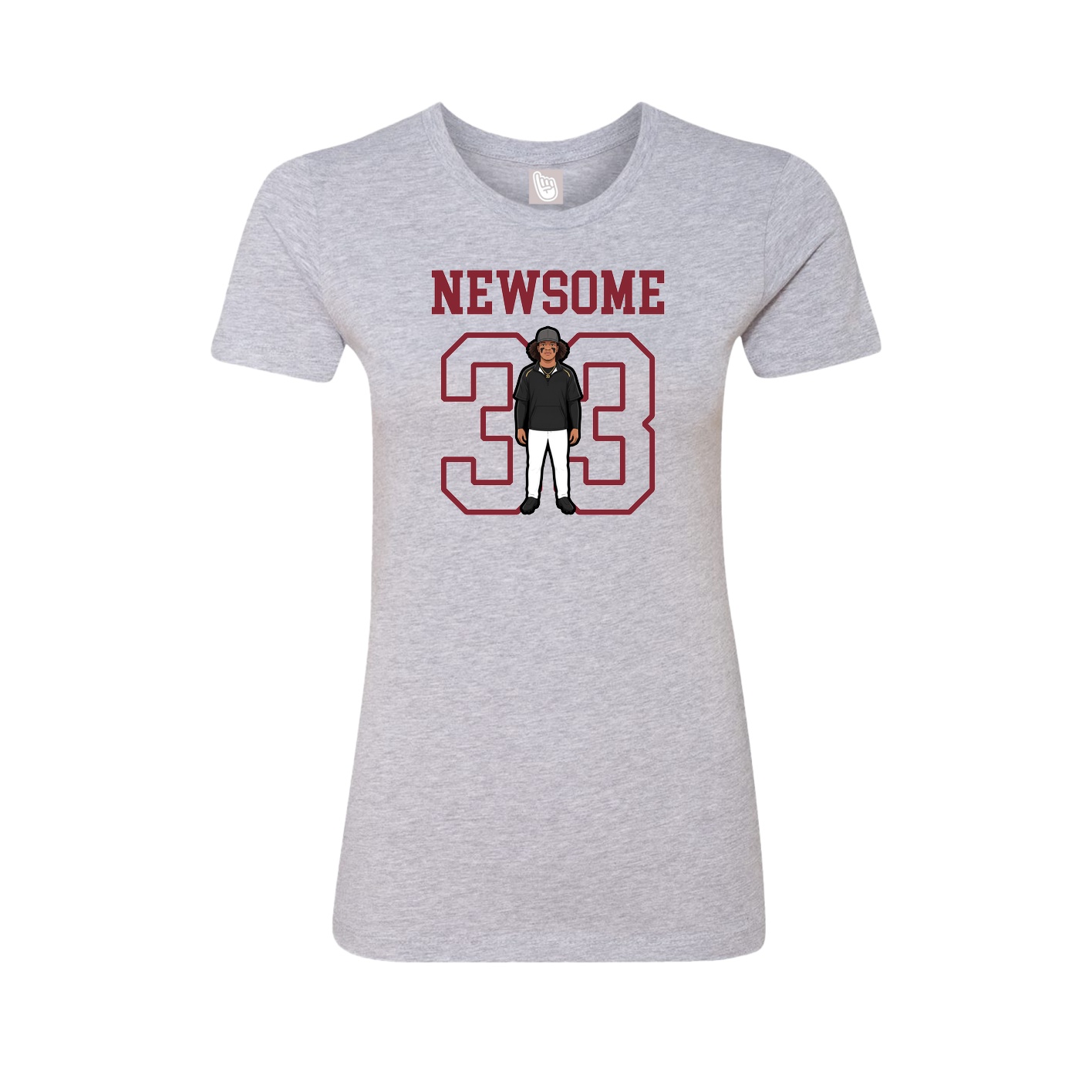 Fitted Women's Tee — Shirsey in Grey