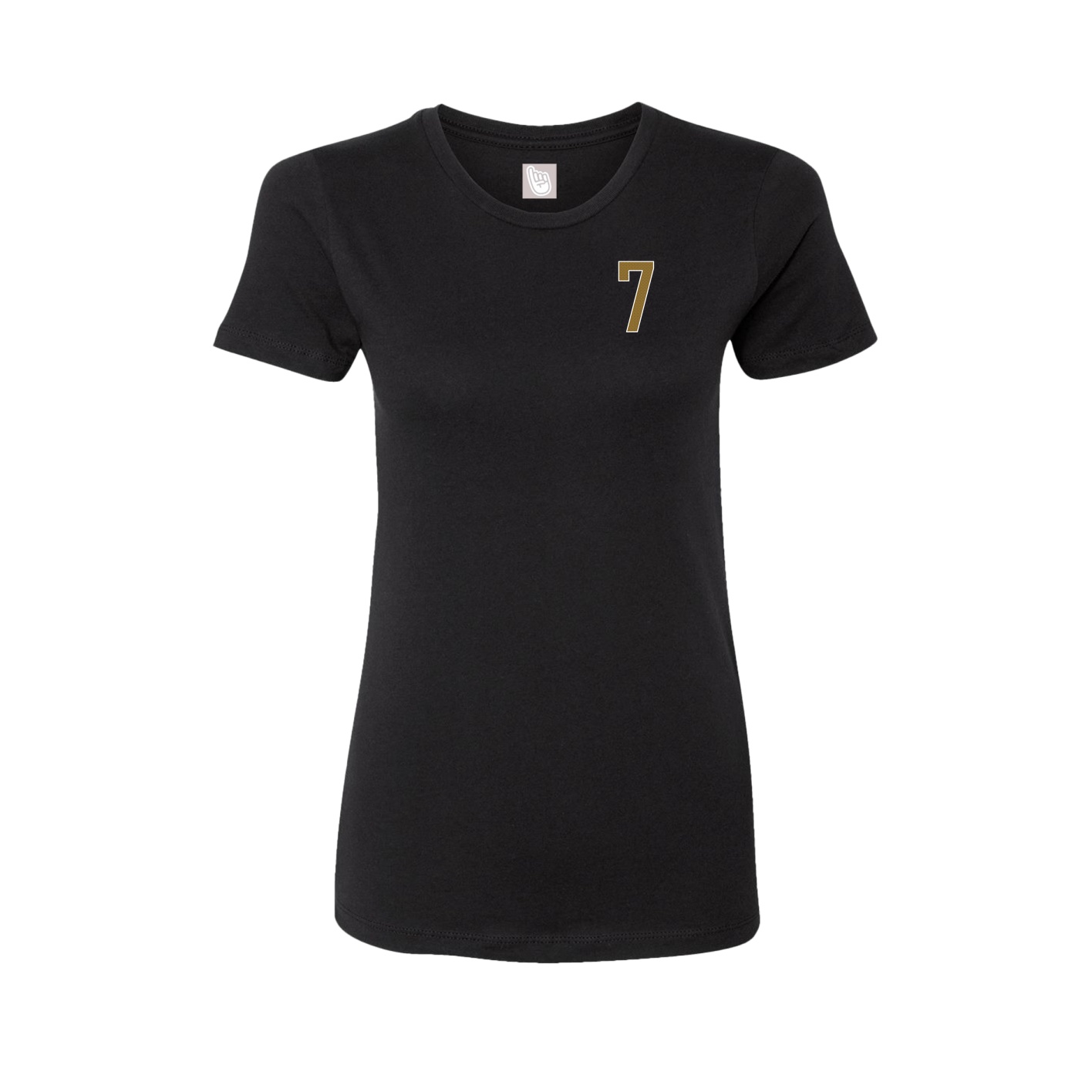Fitted Women's Tee — Front Shirsy in Black