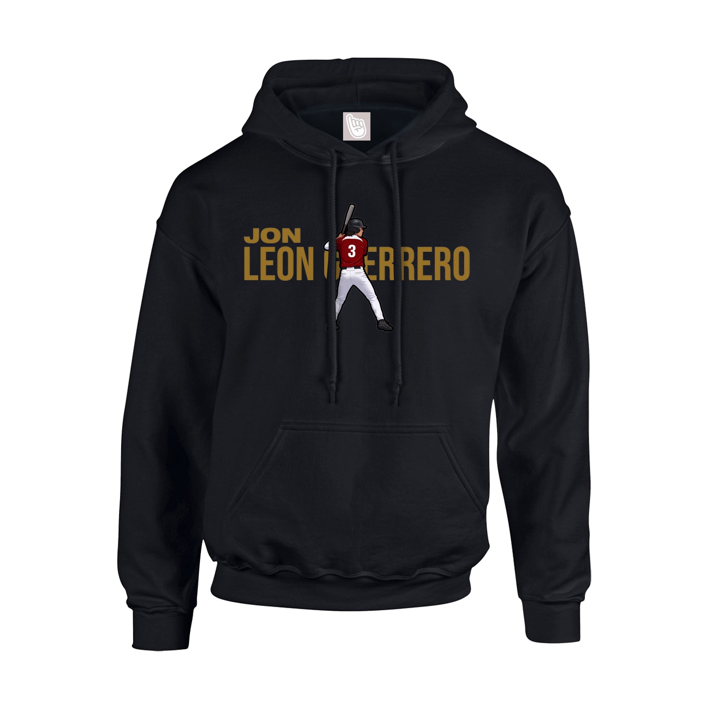 Hoodie — Player Name in Black