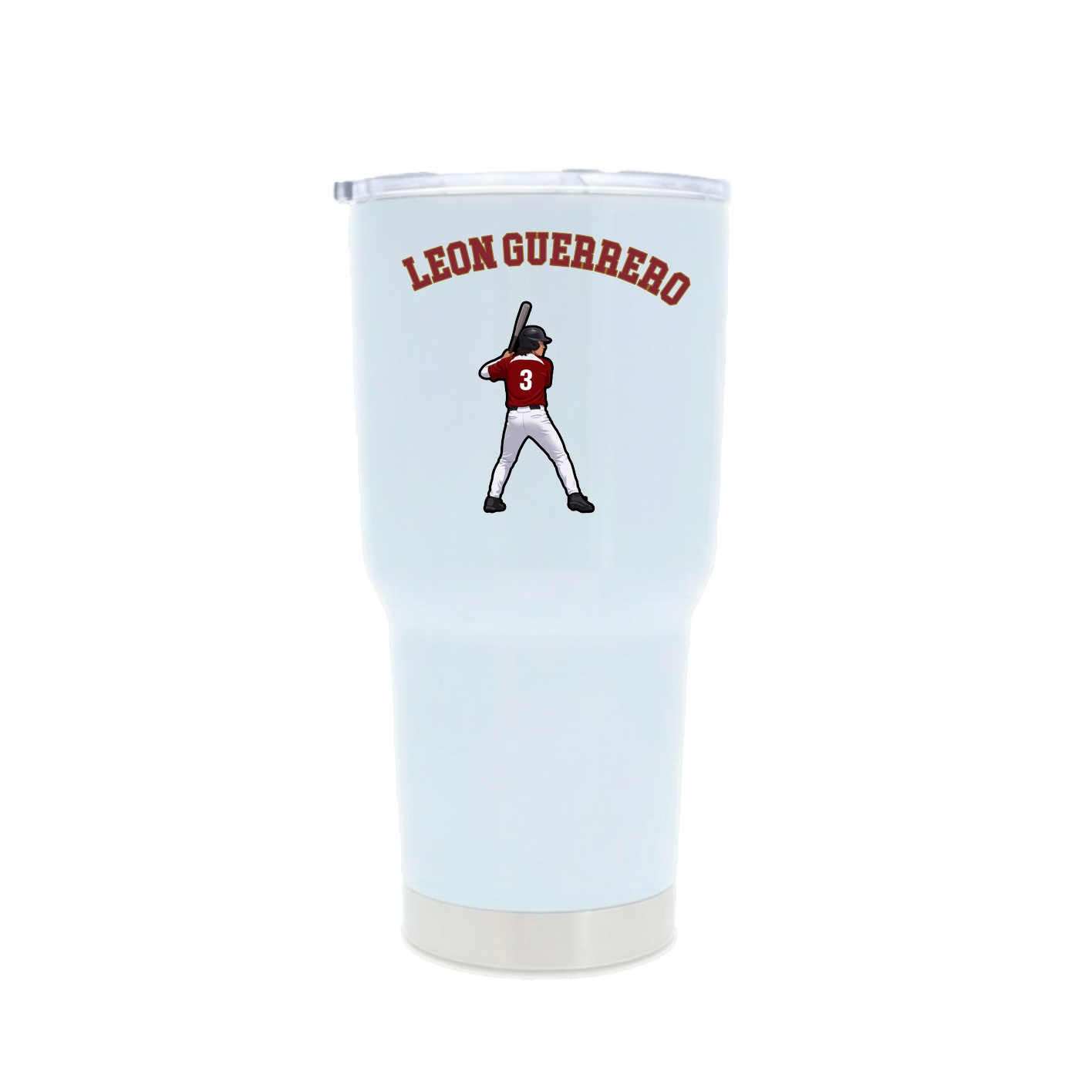 30oz Stainless Steel Tumbler — Shirsey Arch in White