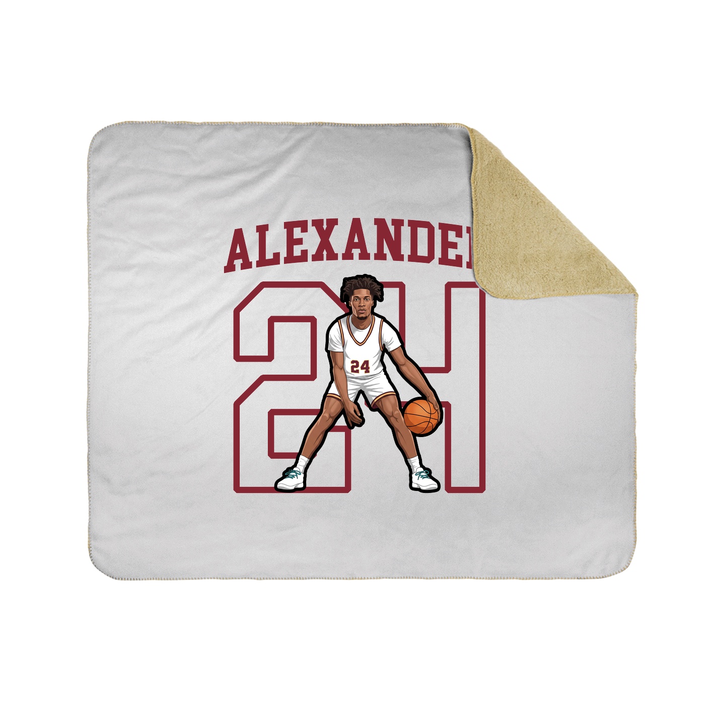 Throw Blanket — Shirsey in White
