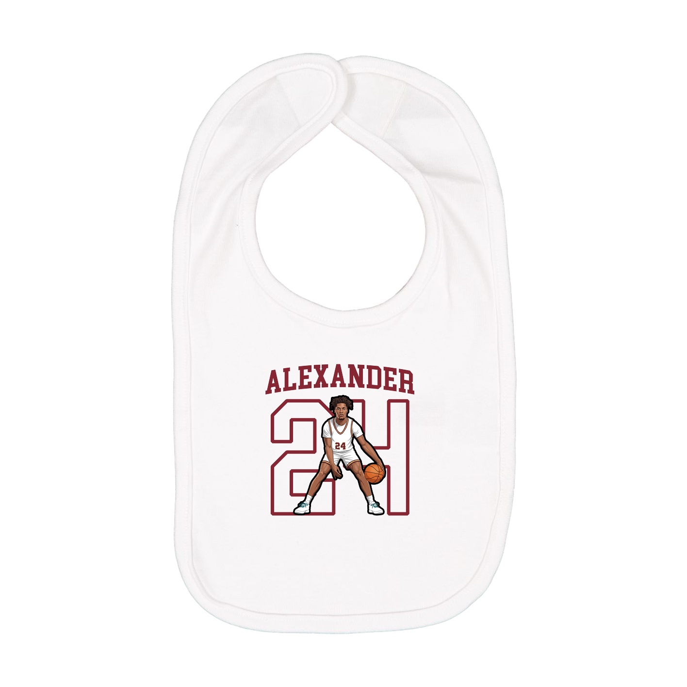 Infant Bib — Shirsey in White