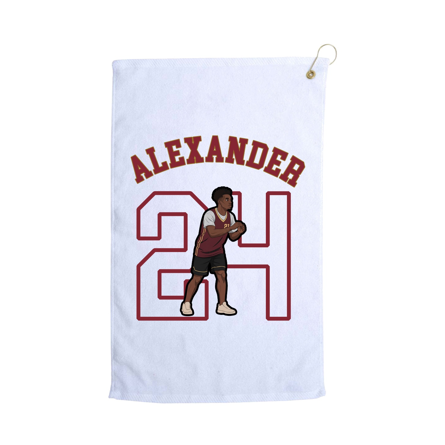 Golf Towel — Shirsey Arch in White