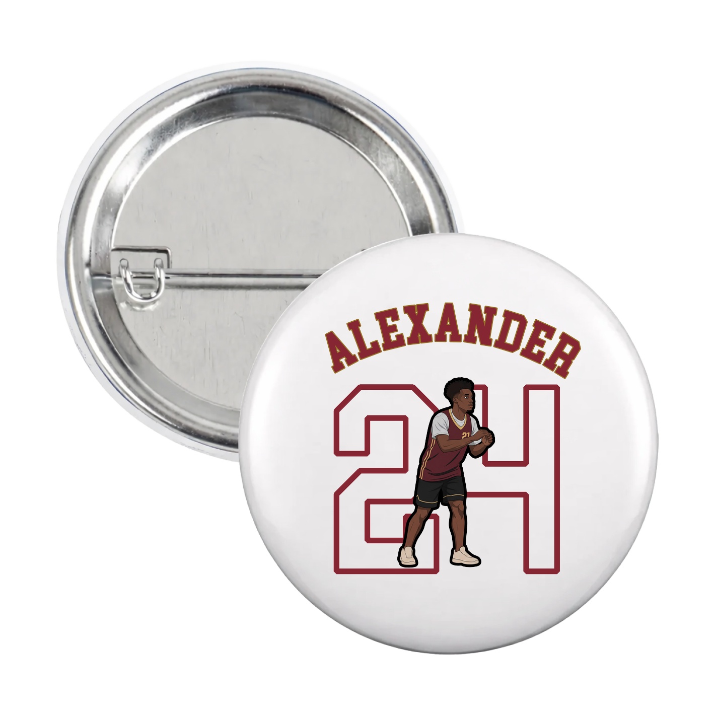 Game Day Button — Shirsey Arch in White