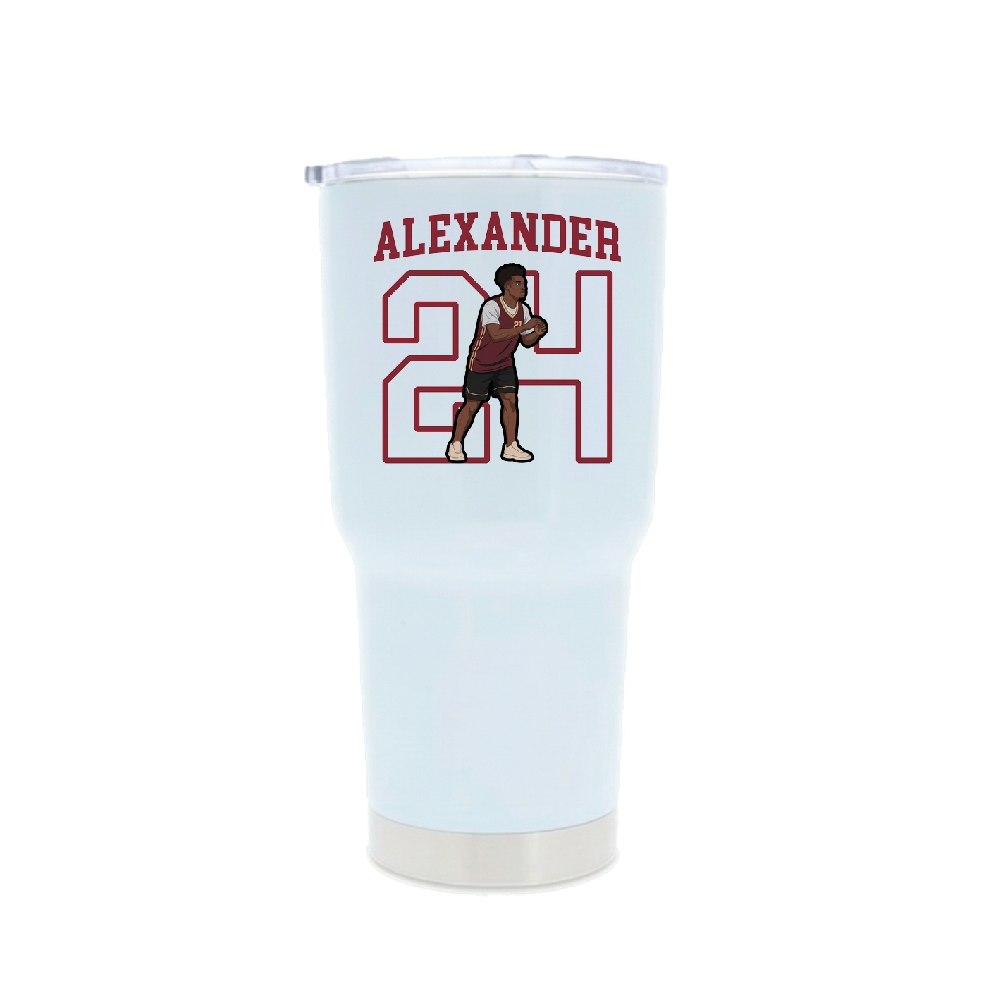 30oz Stainless Steel Tumbler — Shirsey in White