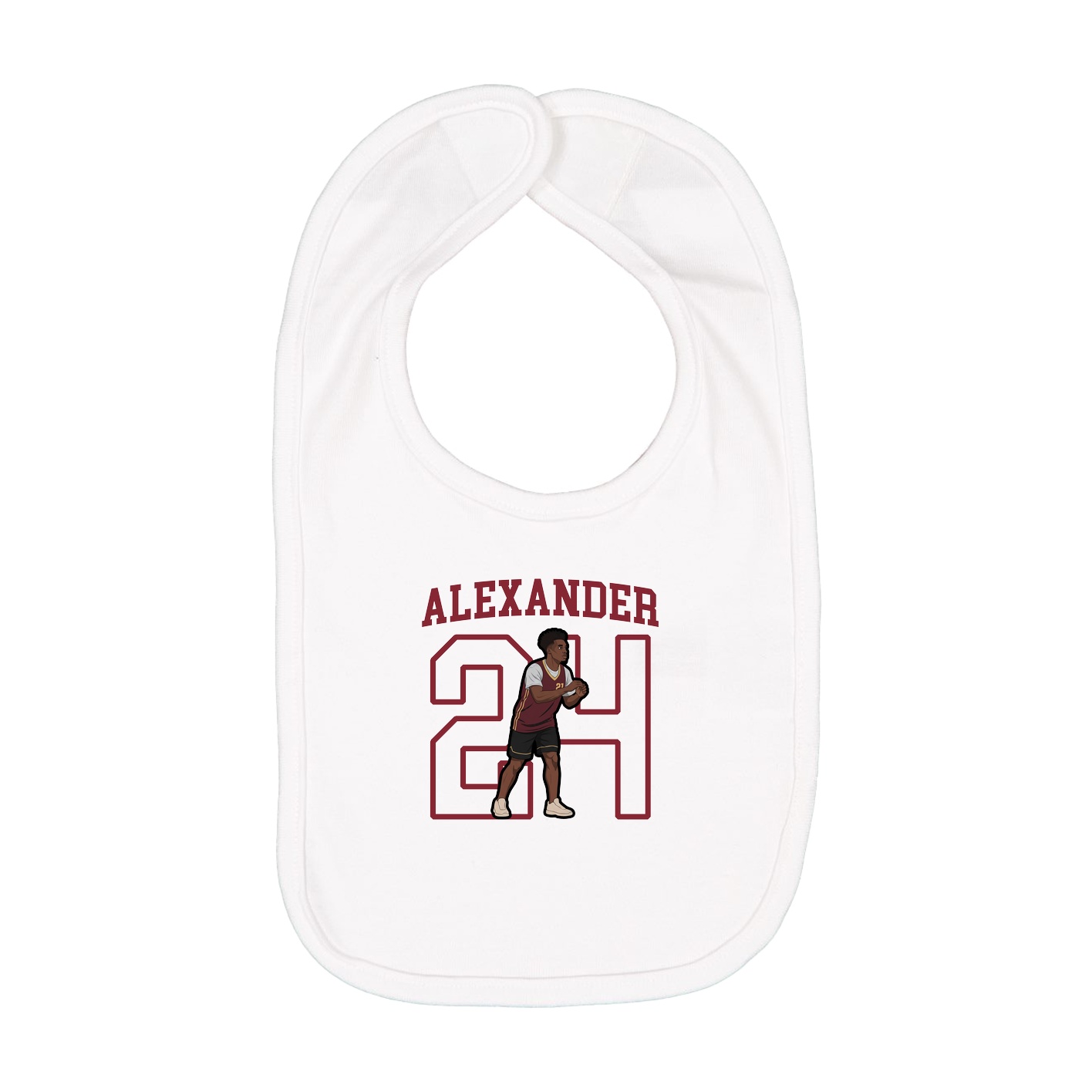 Infant Bib — Shirsey in White