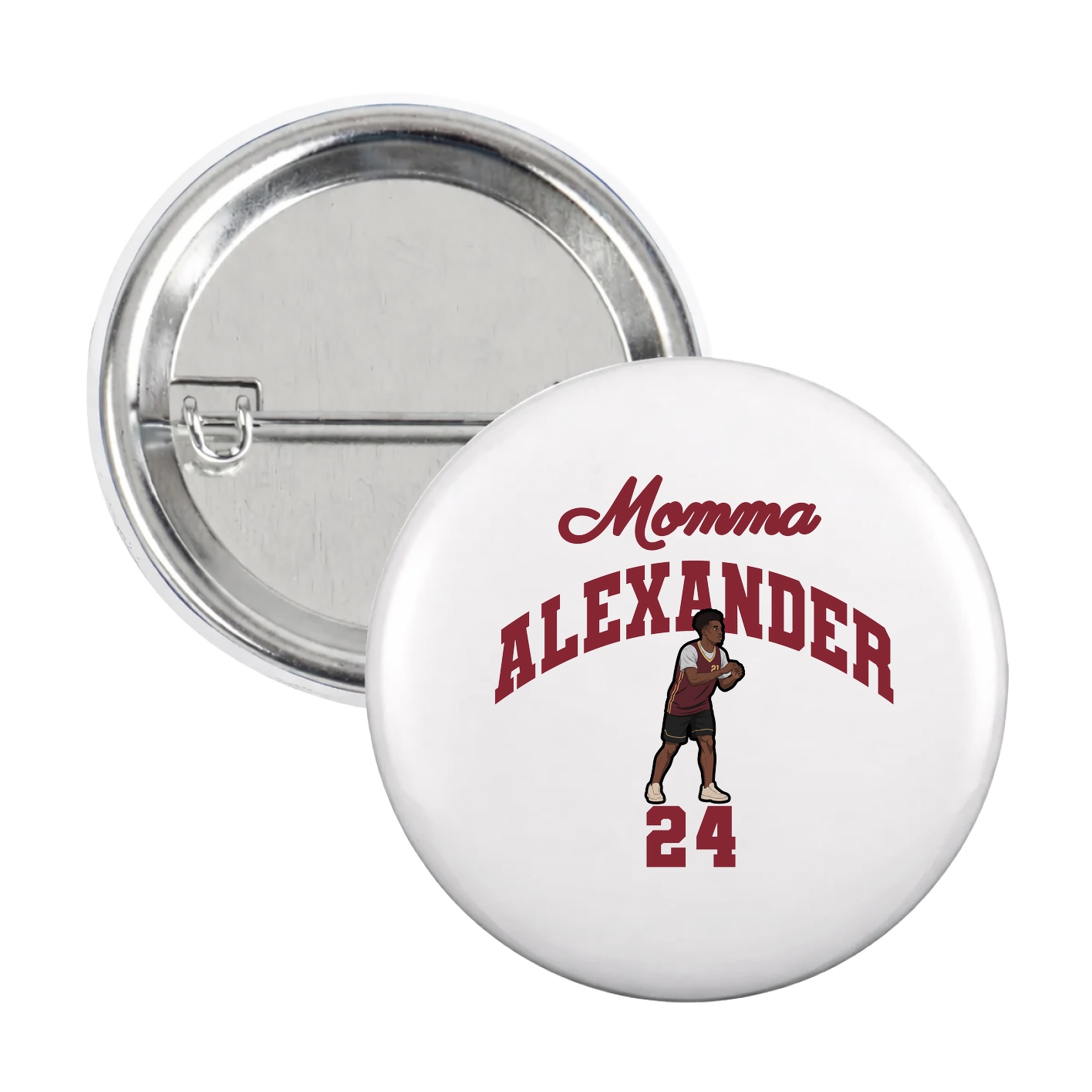 Game Day Button — Mothers Day Arch in White