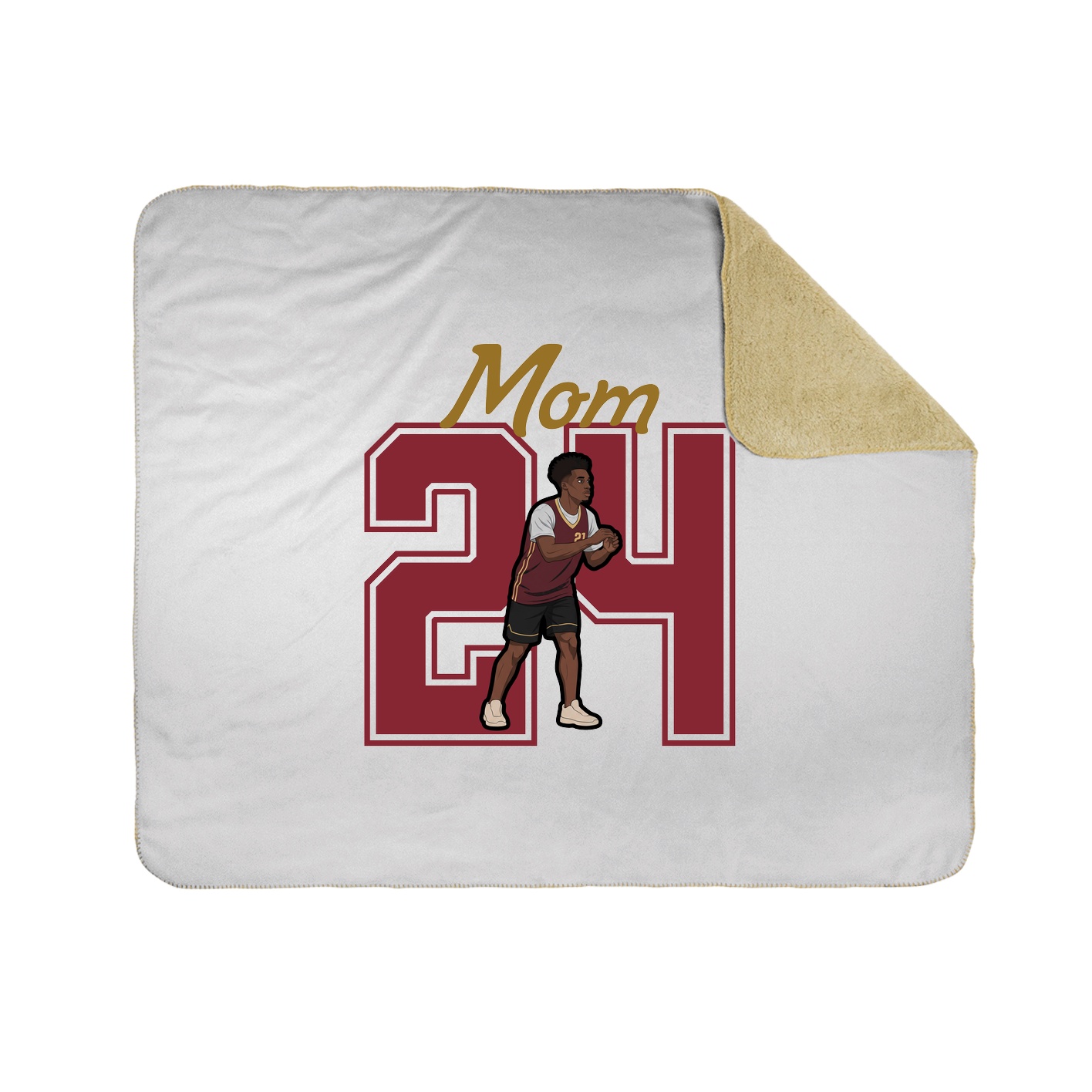 Throw Blanket — Mothers Day Shirsey in White