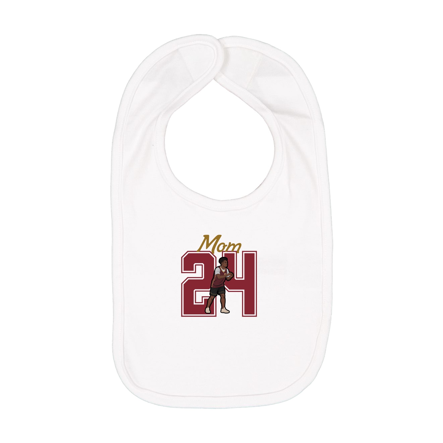 Infant Bib — Mothers Day Shirsey in White