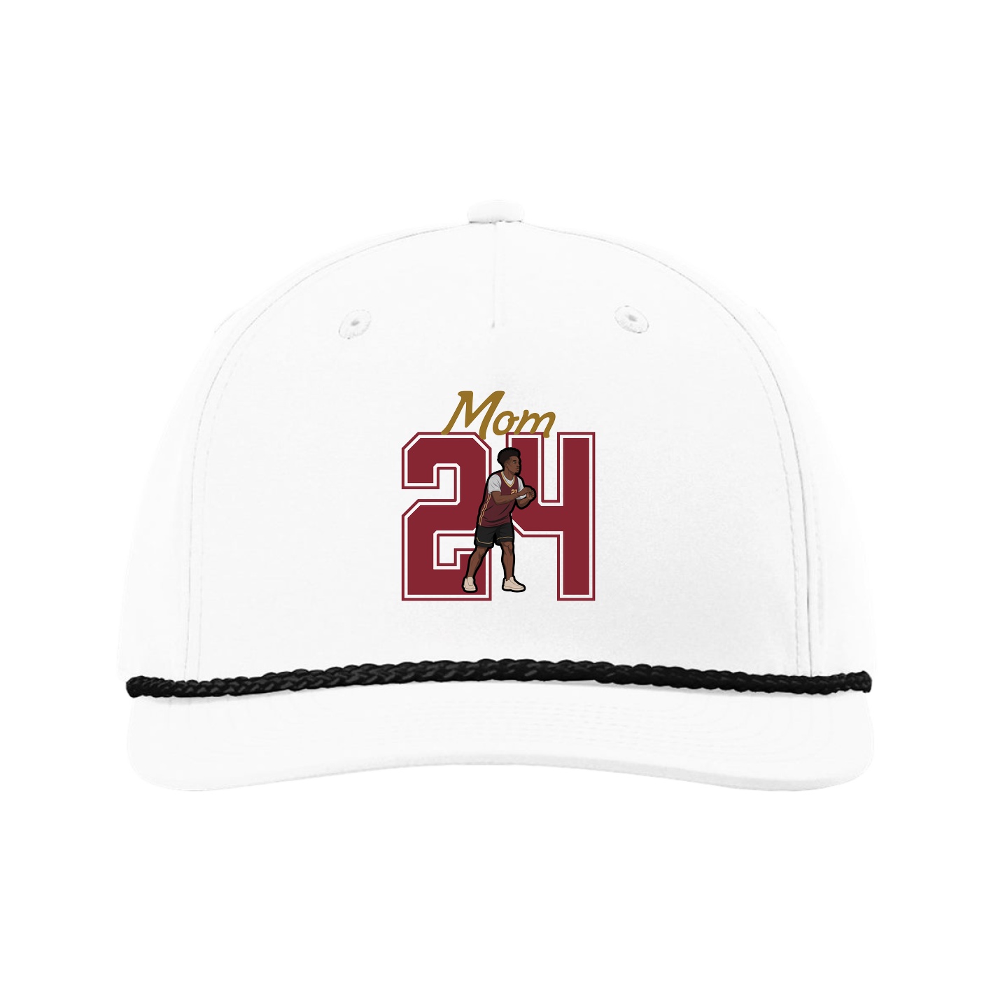 Five-Panel Classic Rope Cap — Mothers Day Shirsey in White