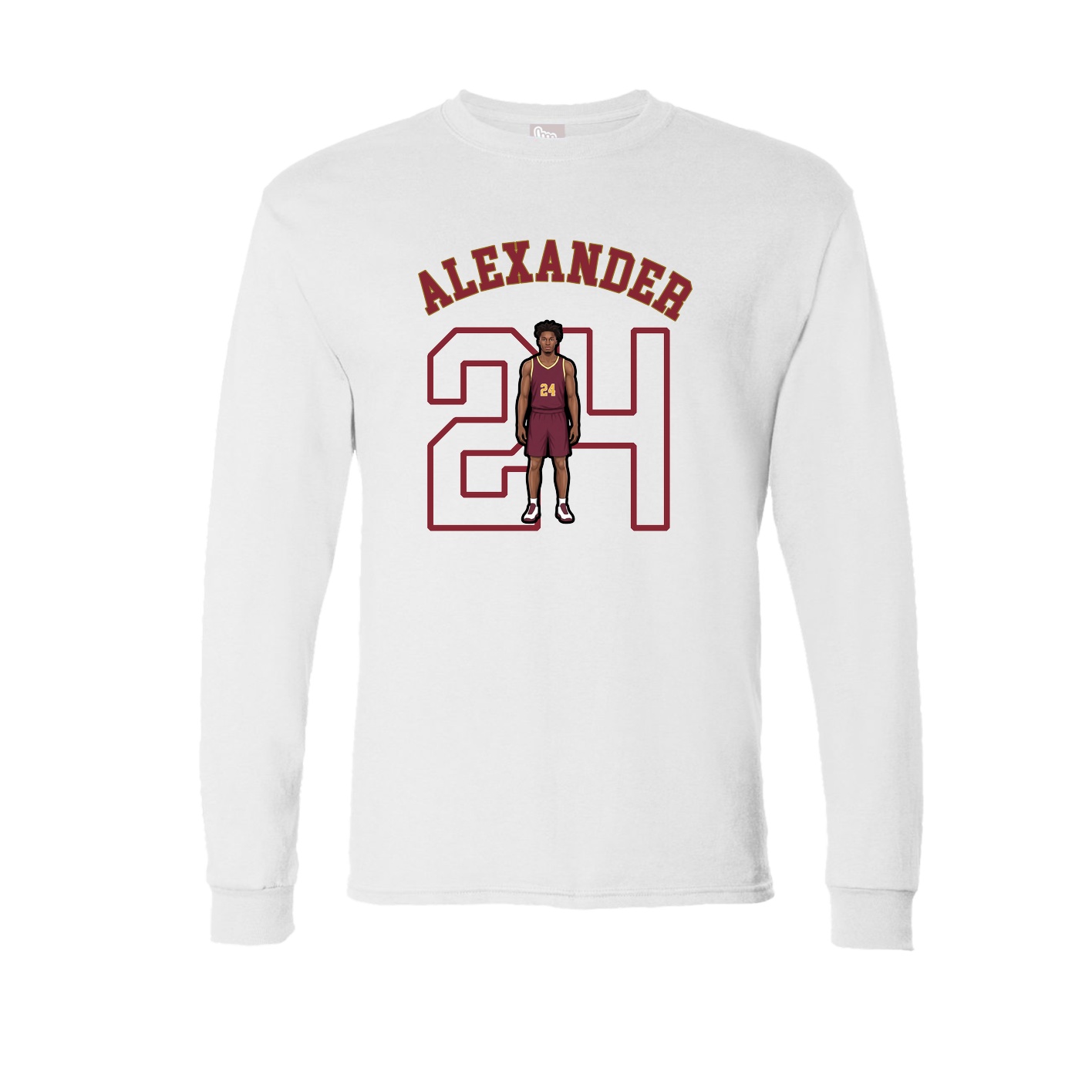 Long Sleeve Tee — Shirsey Arch in White