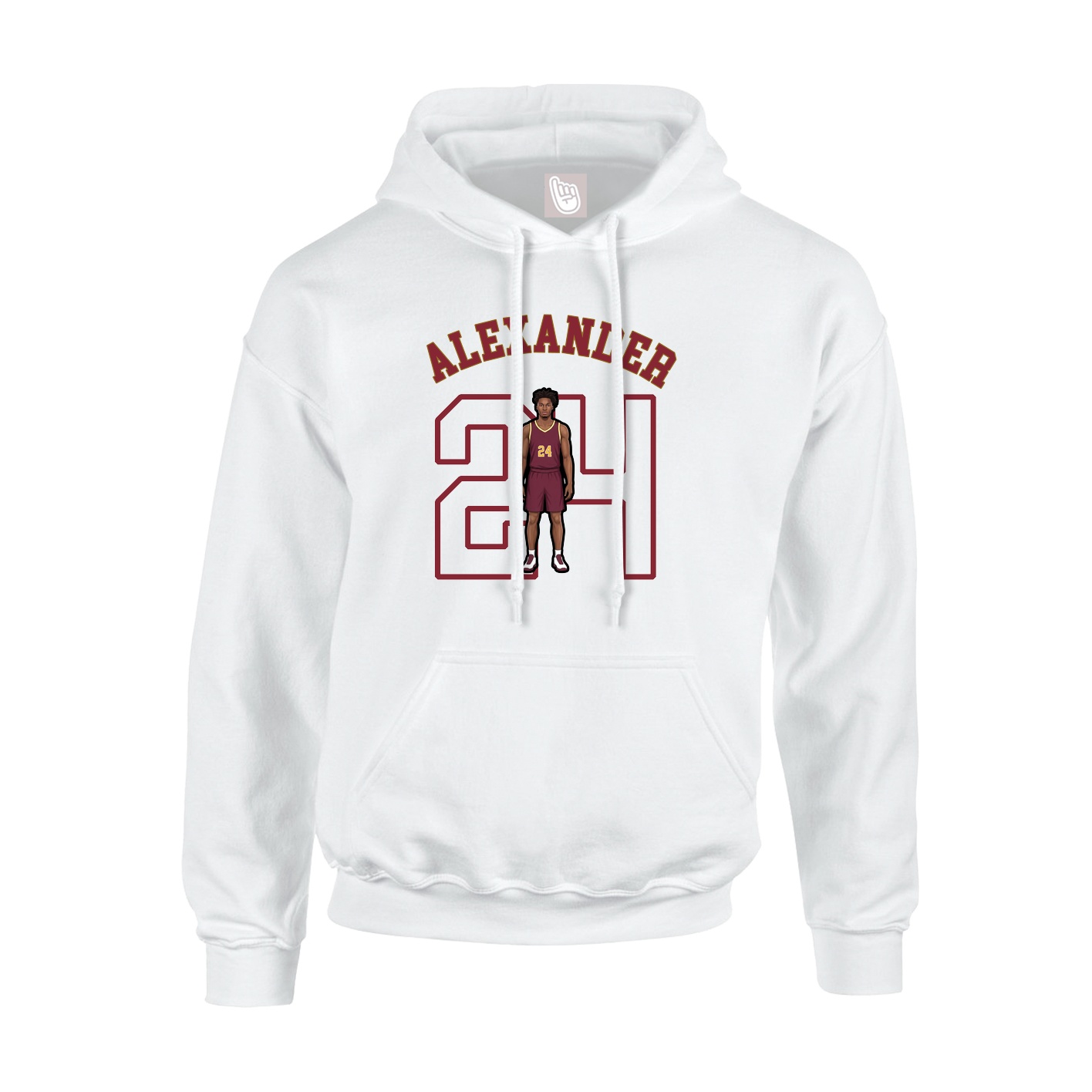 Youth Hoodie — Shirsey Arch in White
