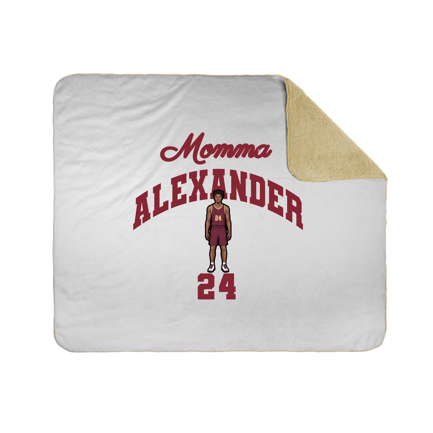 Throw Blanket — Mothers Day Arch in White