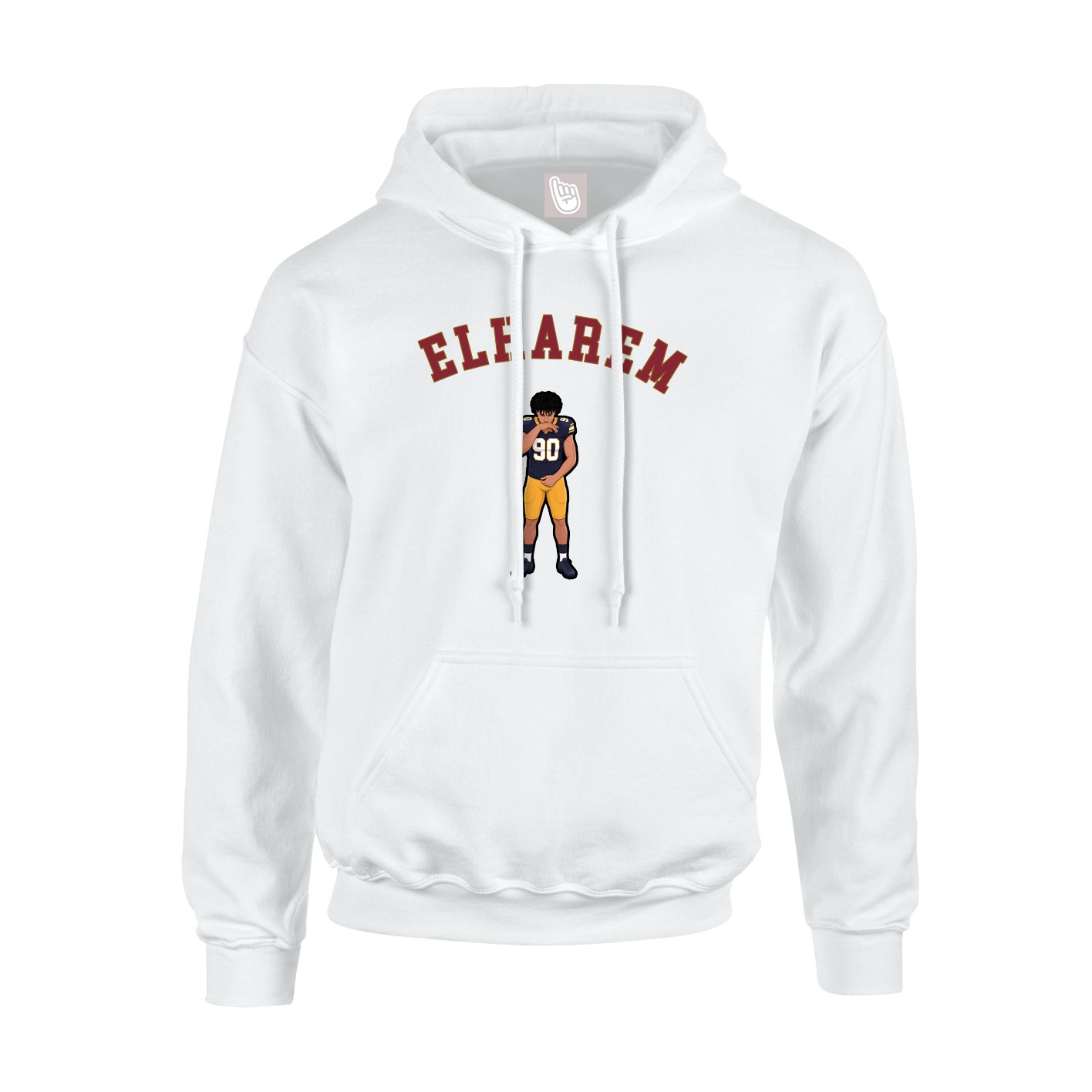 Youth Hoodie — Shirsey Arch in White