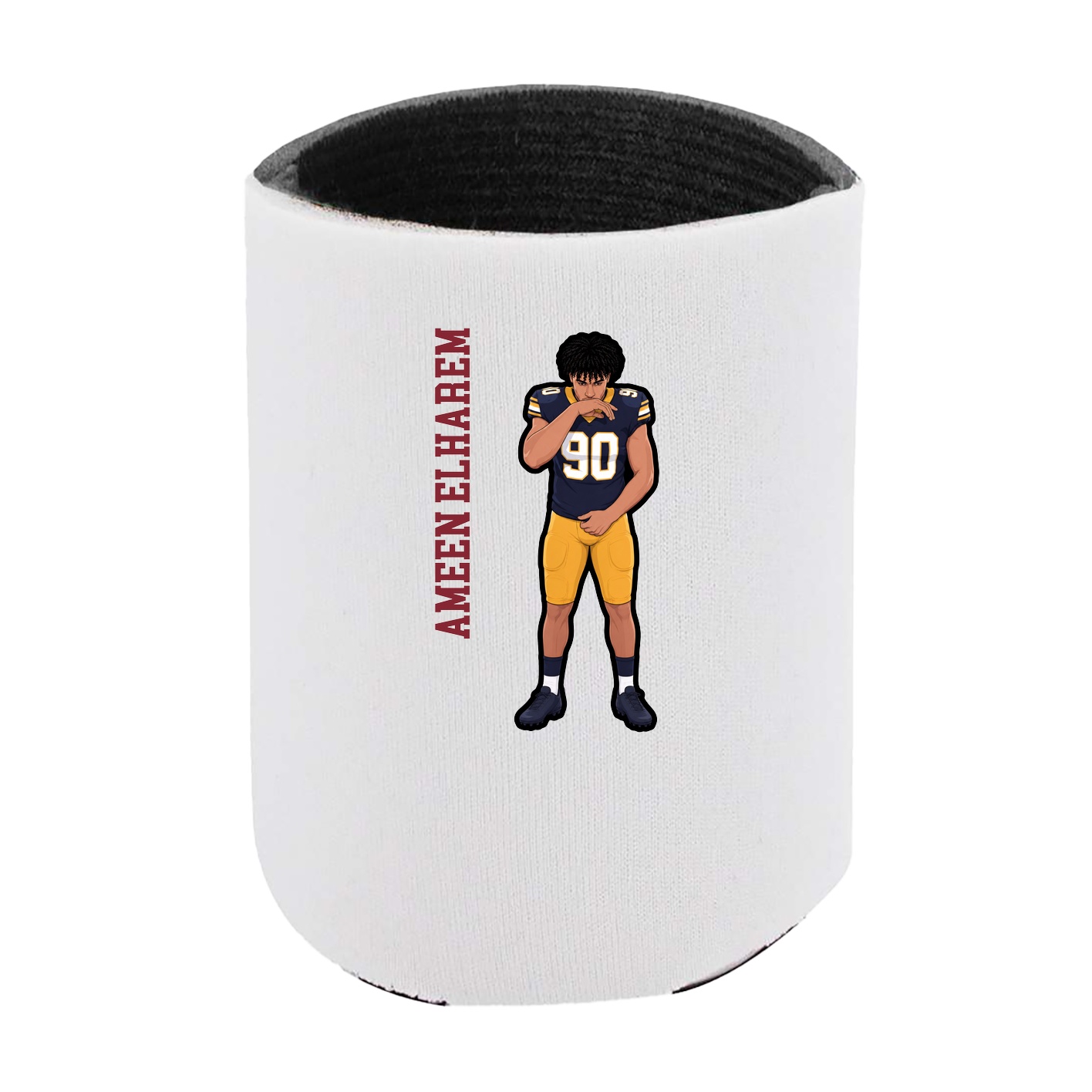 Can Holder — Name Vertical in White