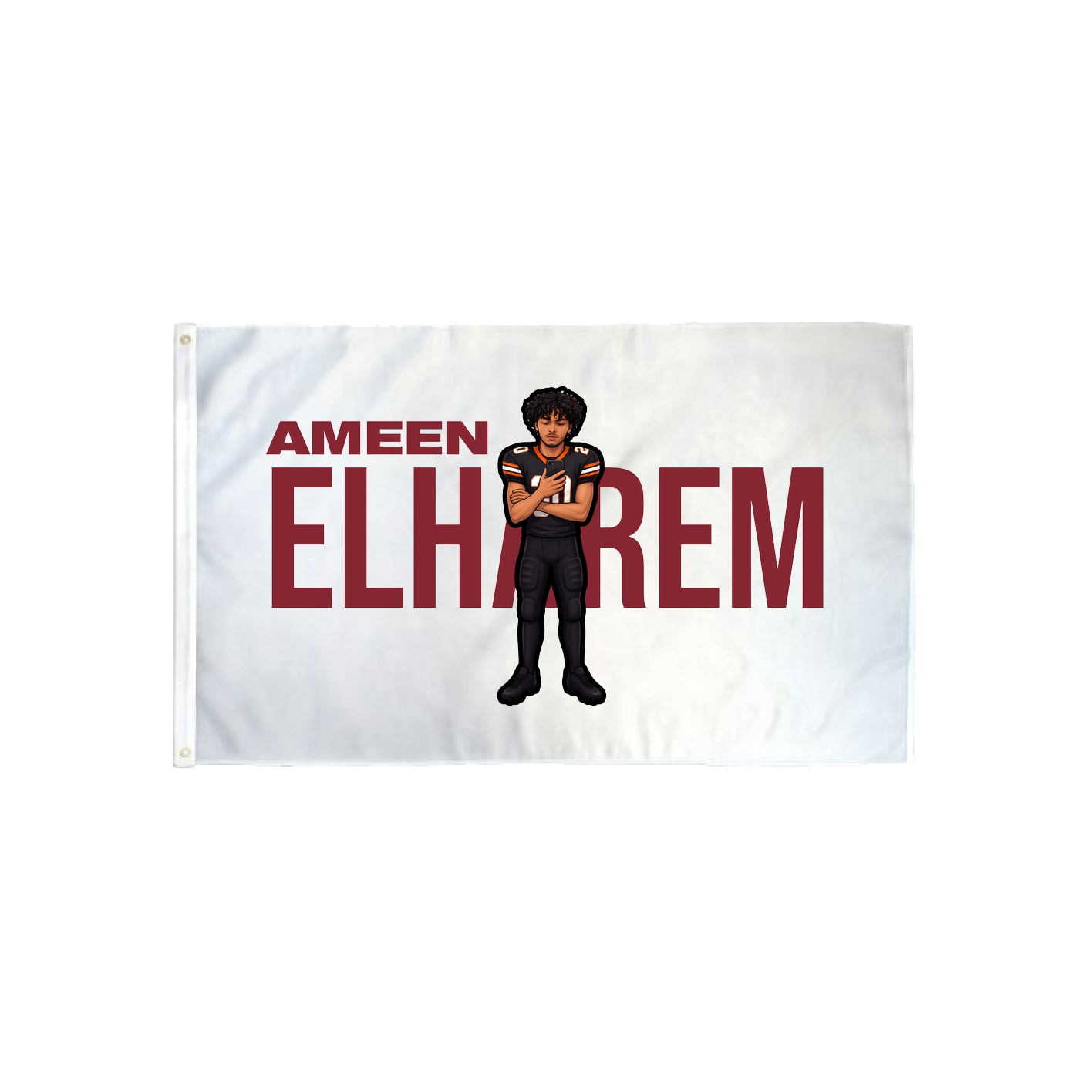 3x5 Flag — Player Name in Classic
