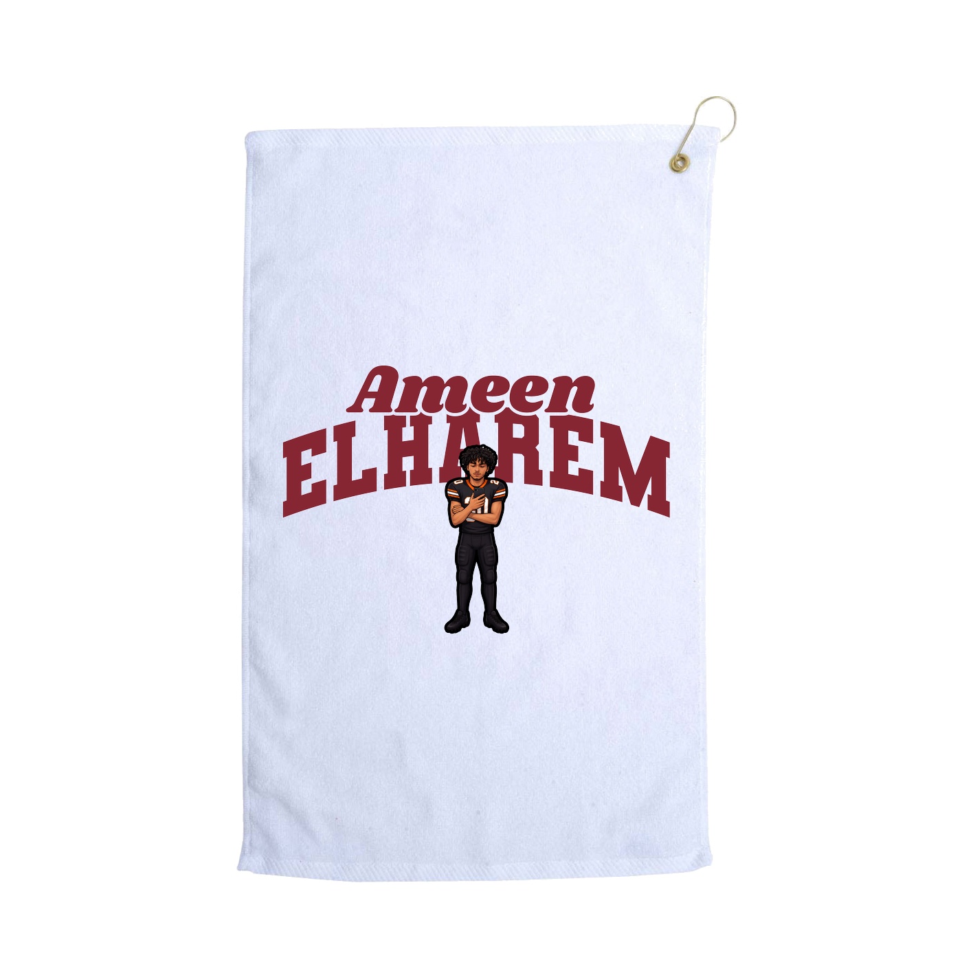 Golf Towel — Signature Arch in White