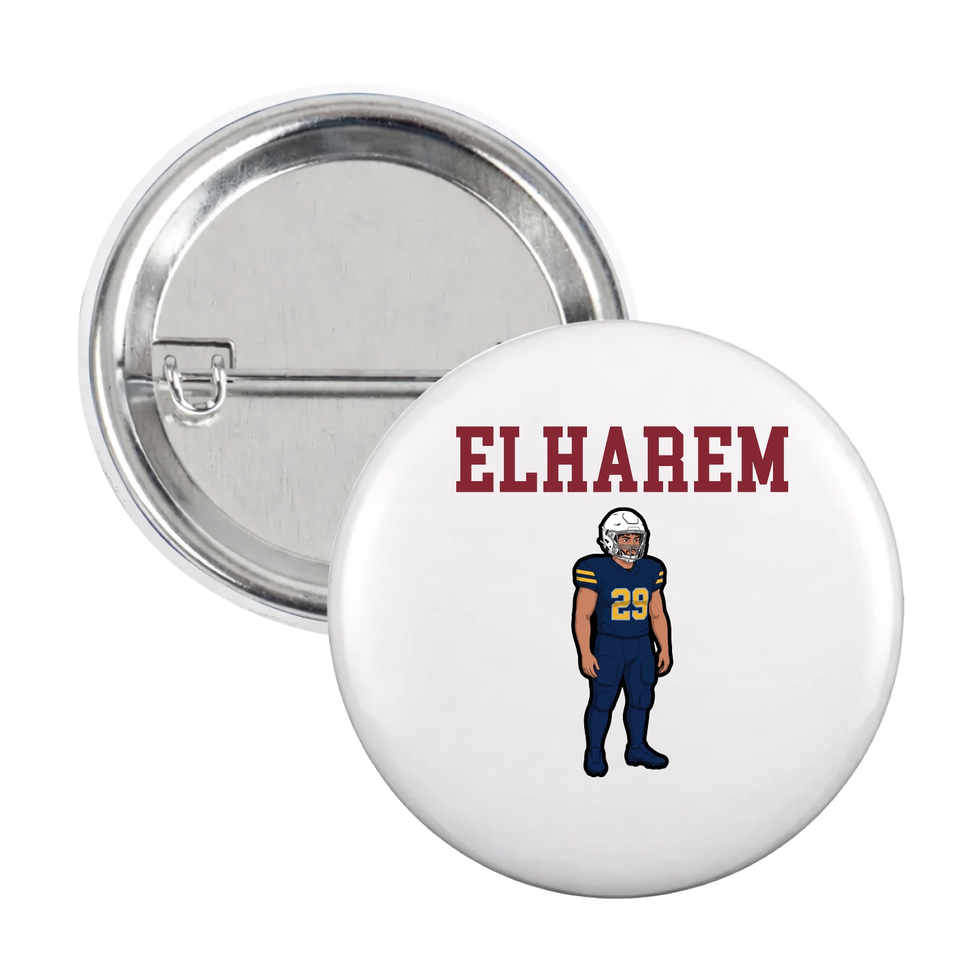 Game Day Button — Shirsey in White