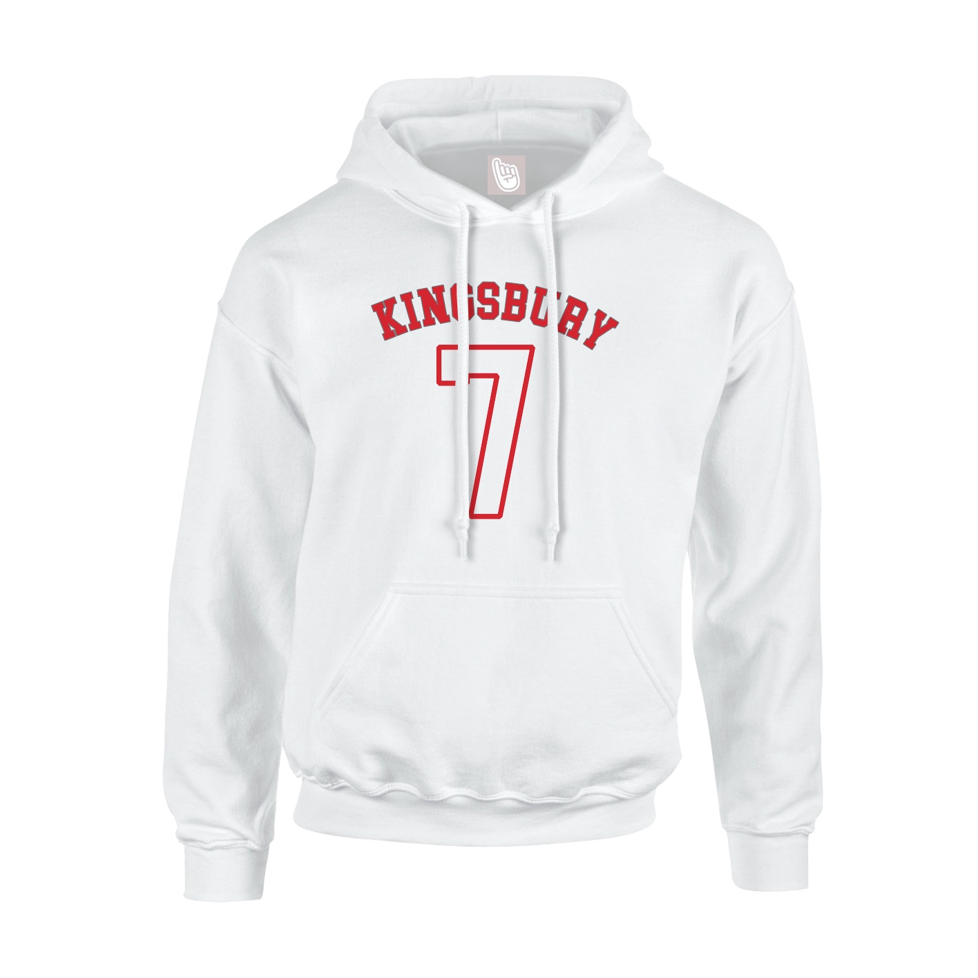 Youth Hoodie — Shirsey Arch in White