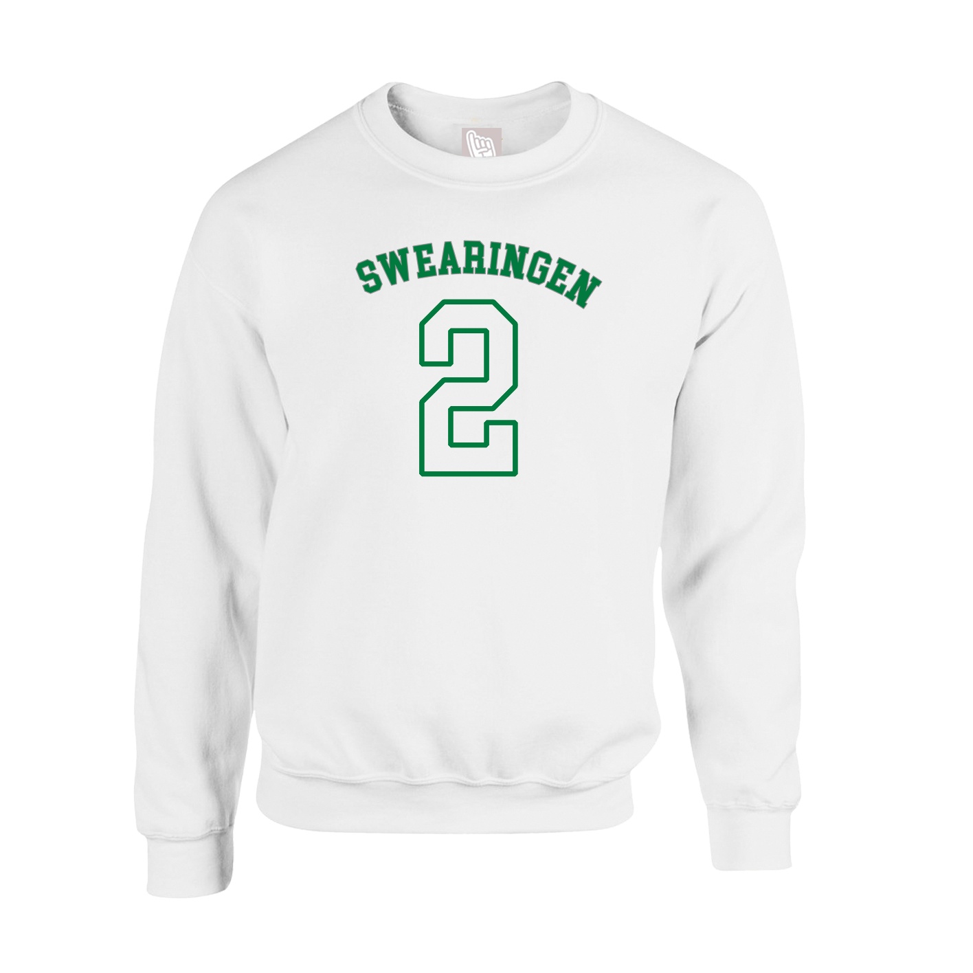 Fleece Crew — Shirsey Arch in White